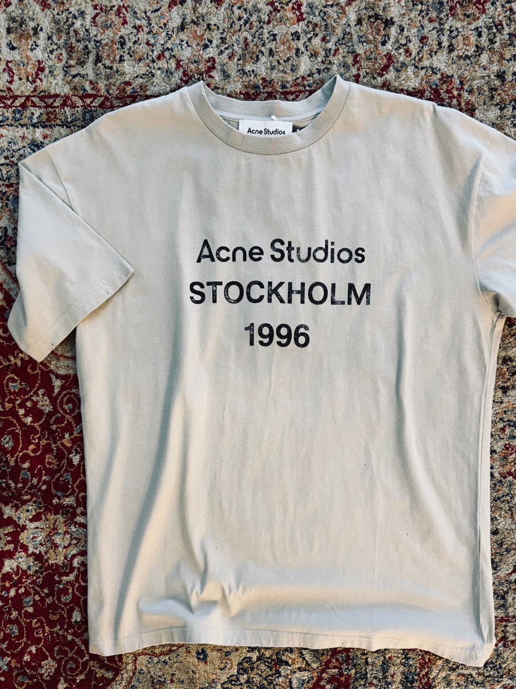 ACNE STUDIOS WASHED T-SHIRT “LIGHT BROWN”