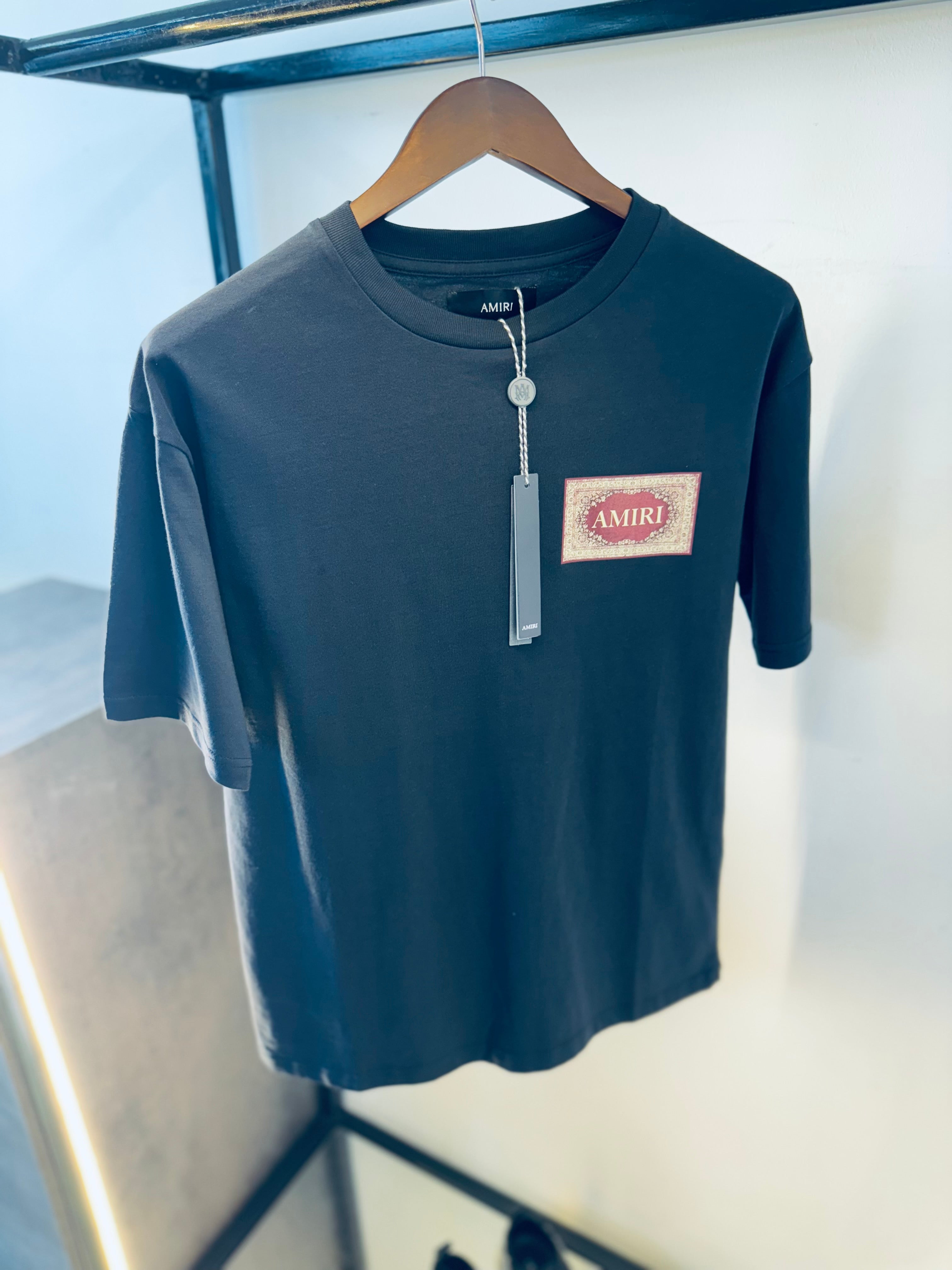 AMIRI RUG T-SHIRT "CHARCOAL"