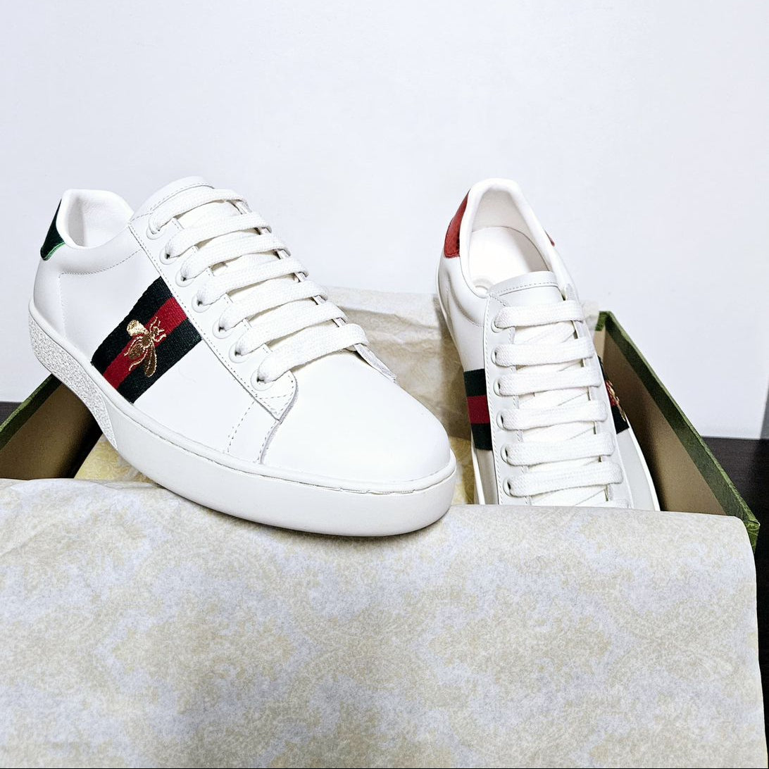GUCCI ACE LEATHER SNEAKER “WHITE”