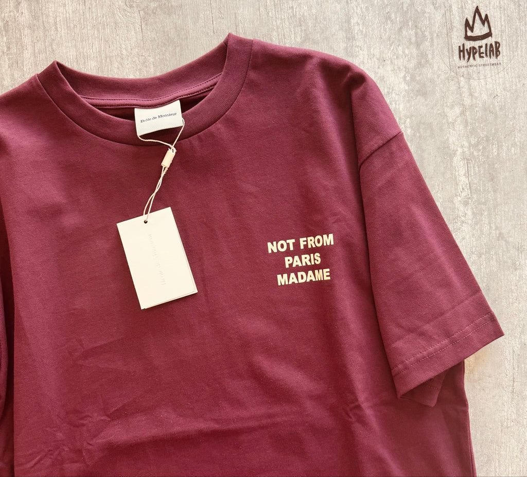 DROLE de MONSIEUR CLASSIC T-SHIRT "BURGUNDY"