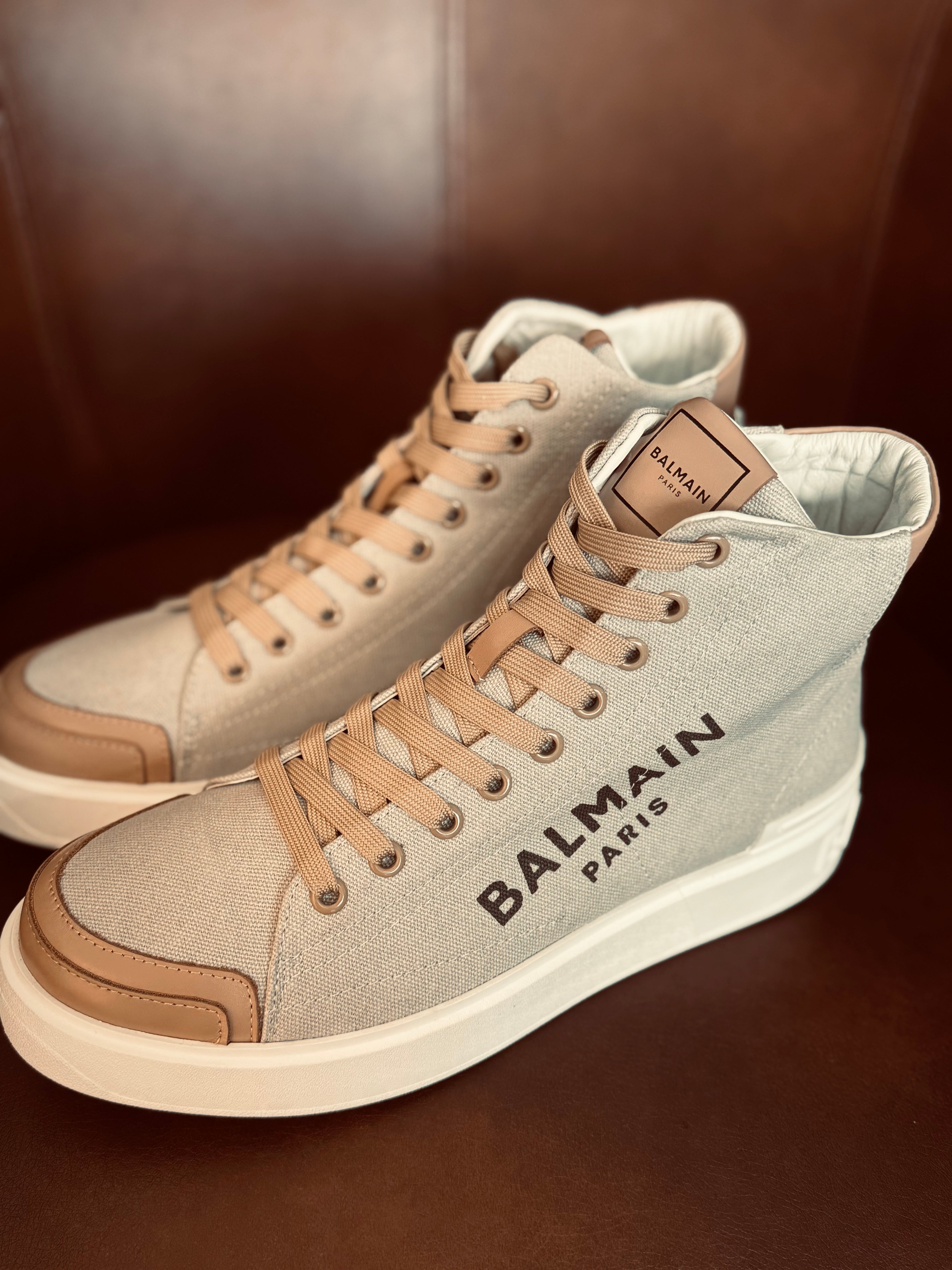 BALMAIN HIGH-TOP WINTER BOOT "BROWN"