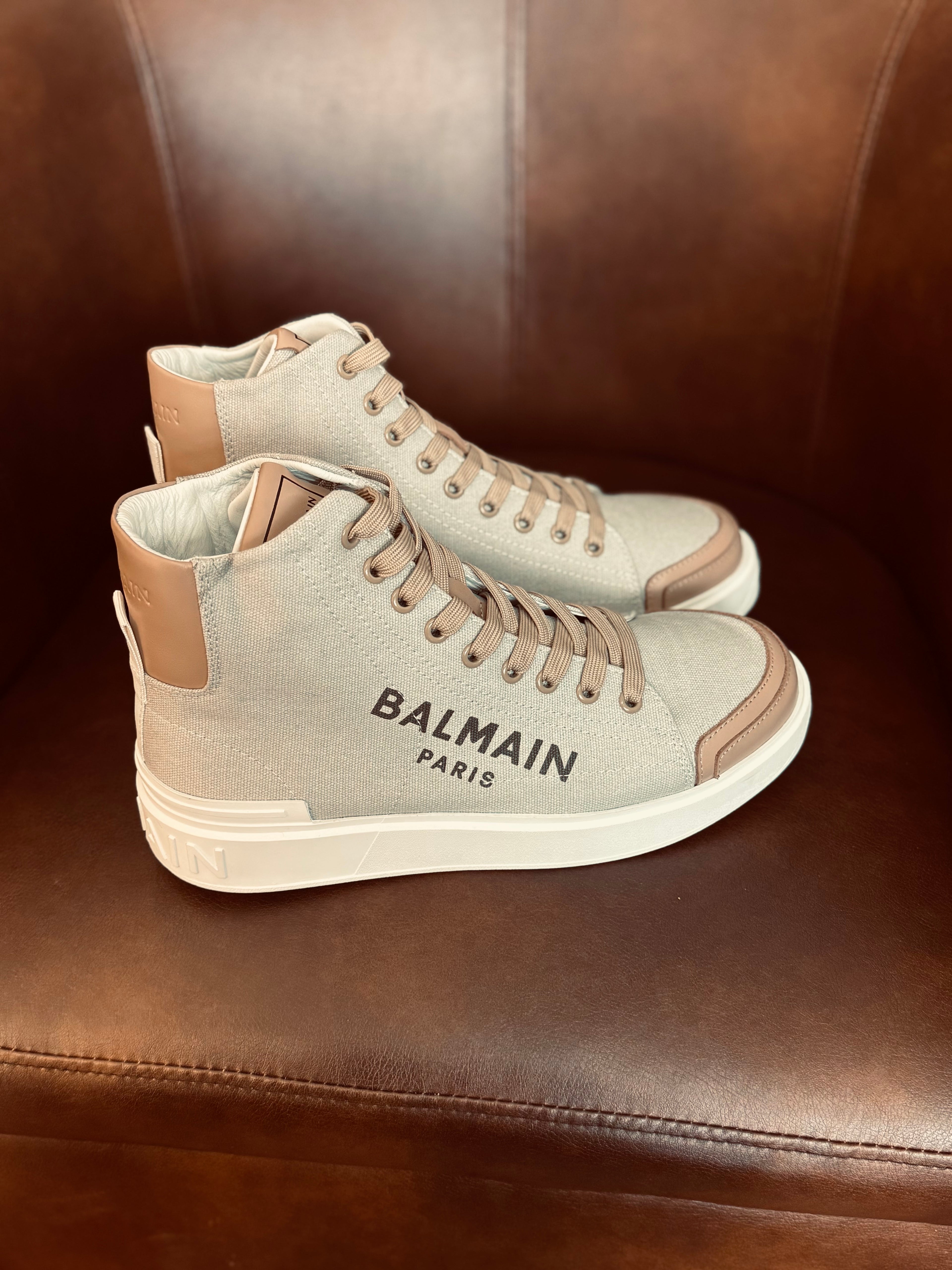 BALMAIN HIGH-TOP WINTER BOOT "BROWN"