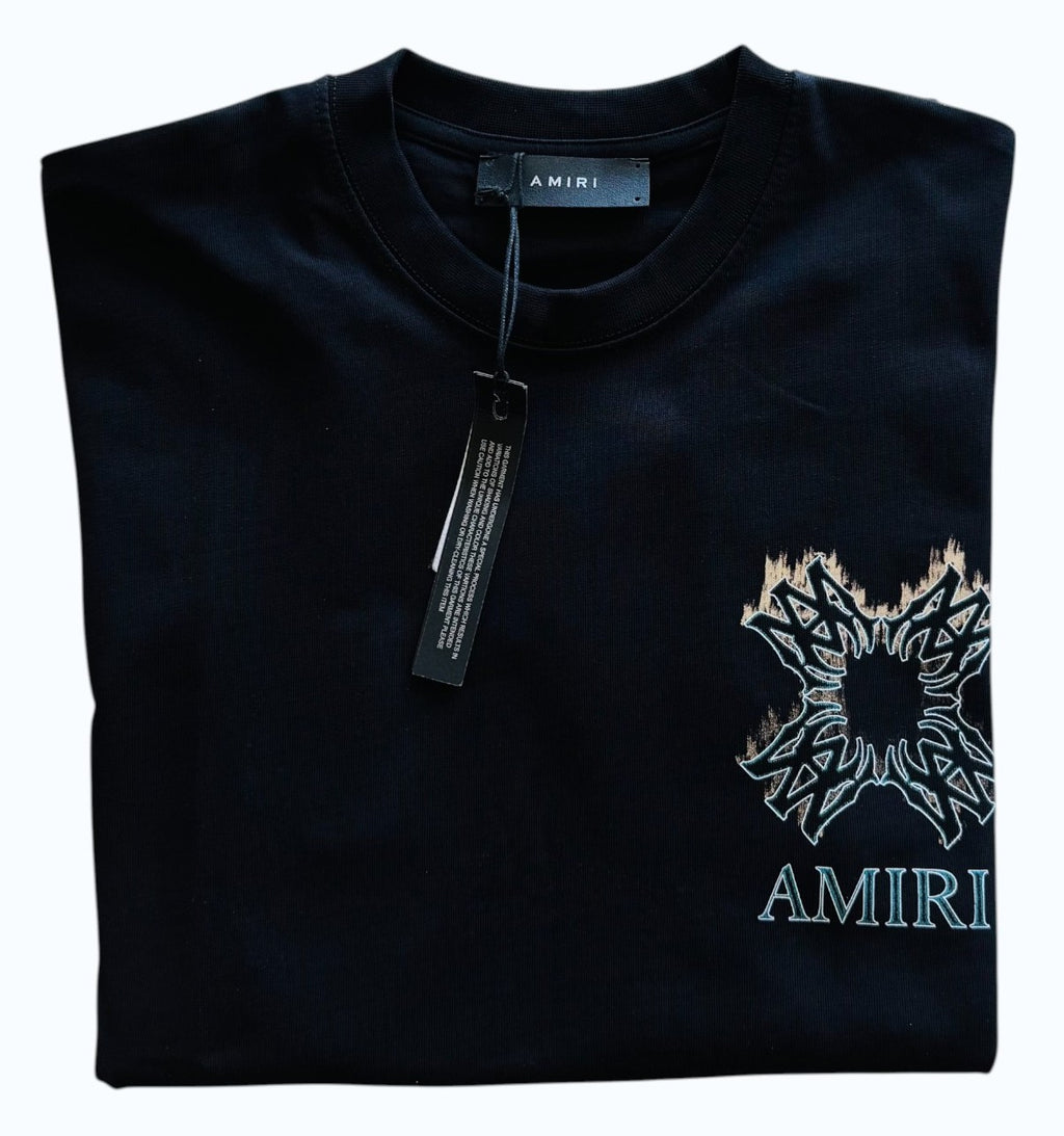 AMIRI QUAD-FLAMES OVERSIZED T-SHIRT "BLACK"