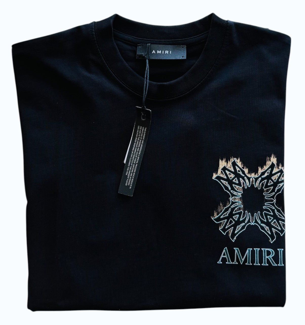 AMIRI QUAD-FLAMES OVERSIZED T-SHIRT "BLACK"