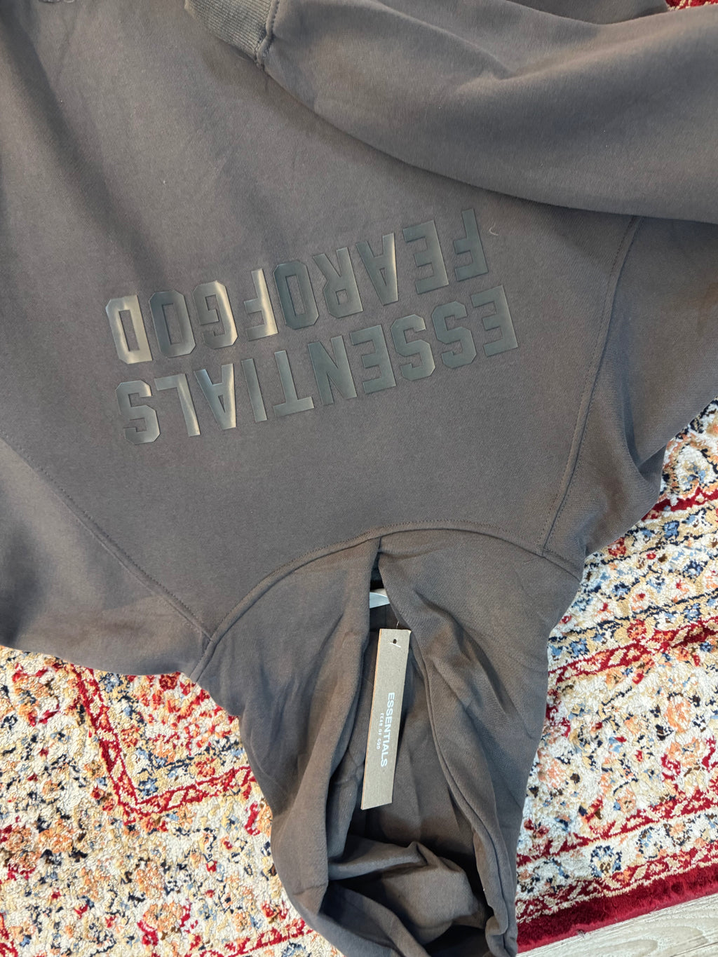 ESSENTIALS FEAR OF GOD HOODIE "GREY"