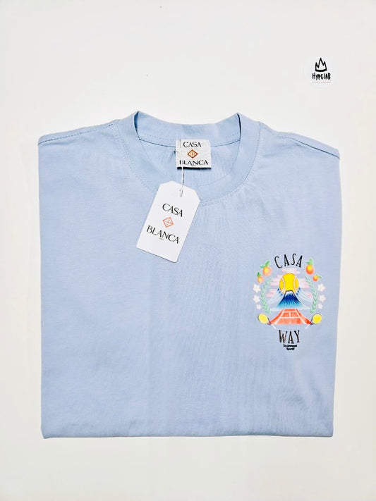 CASABLANKA CASA WAY T-SHIRT “BABY BLUE”