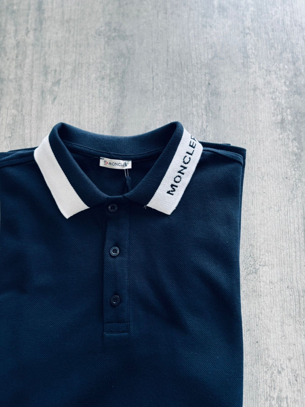 MONCLER GOLF T-SHIRT “NAVY”