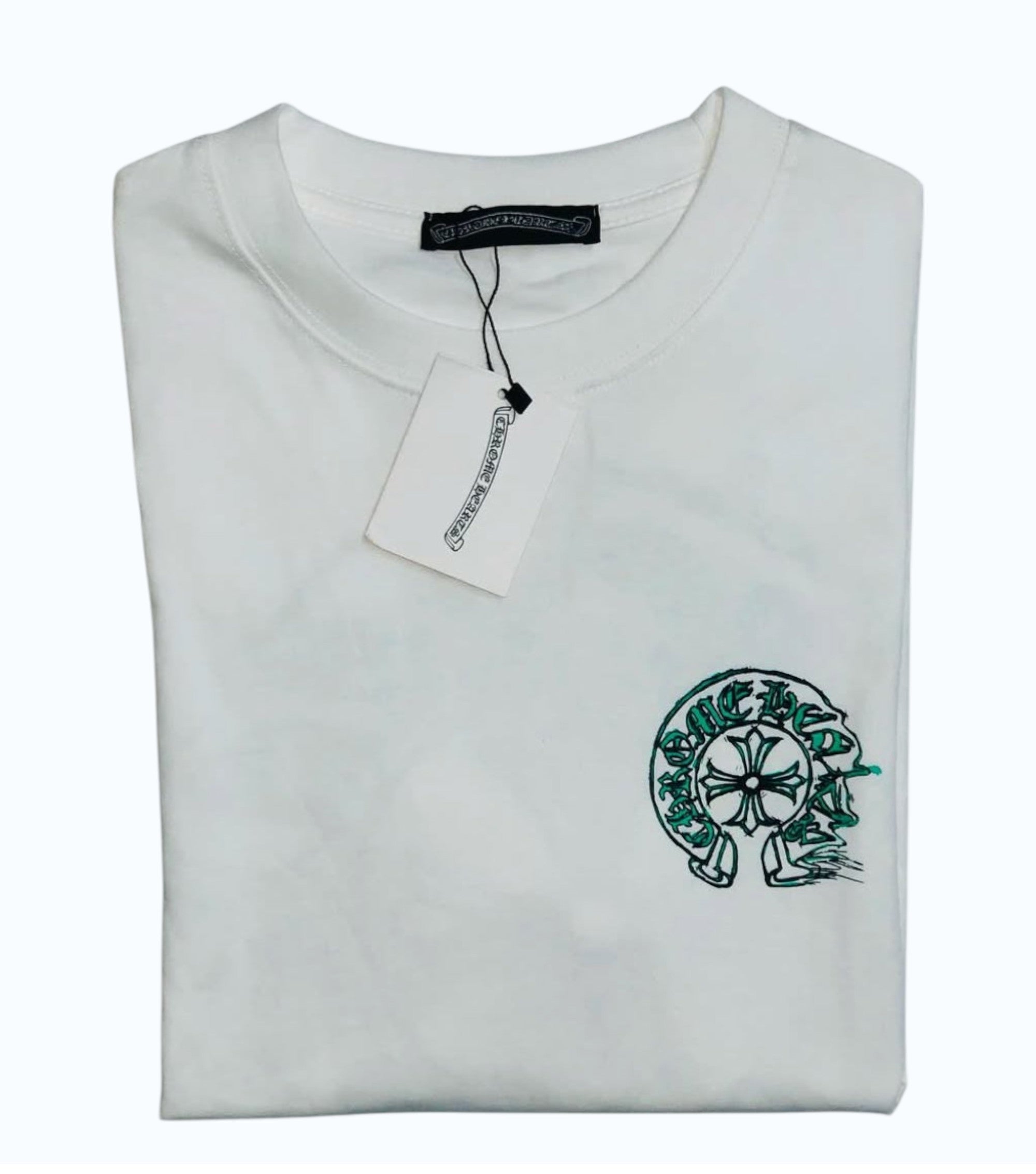 CHROME HEARTS WHITE/GREEN T-SHIRT
