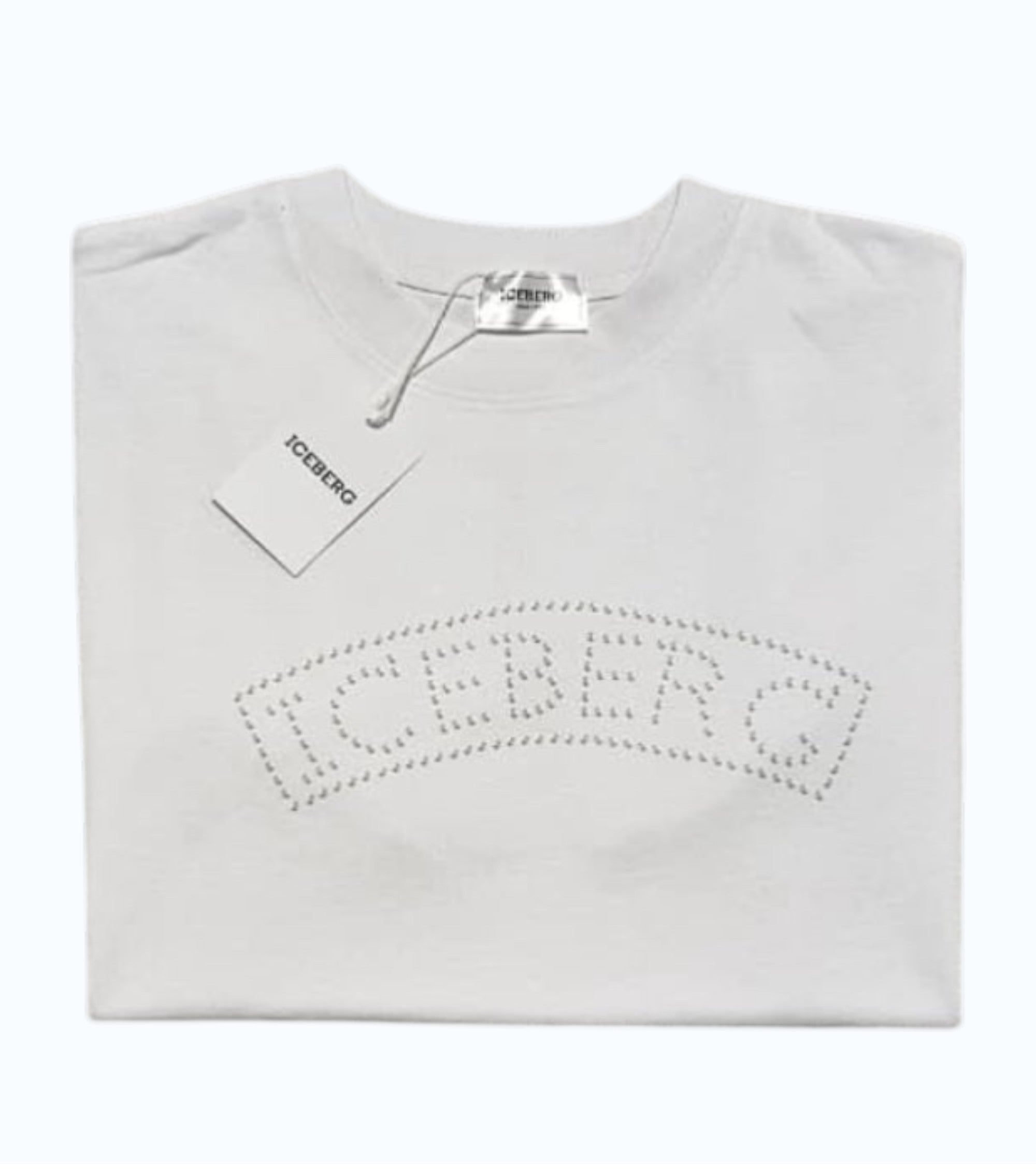 ICEBERG STUDDED LOGO T-SHIRT “WHITE”