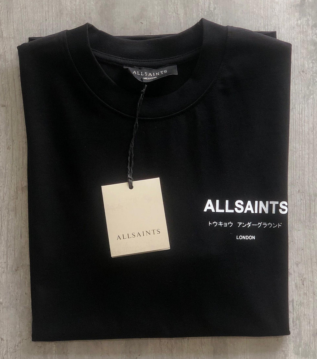 ALL SAINTS LOGO T-SHIRT “BLACK”