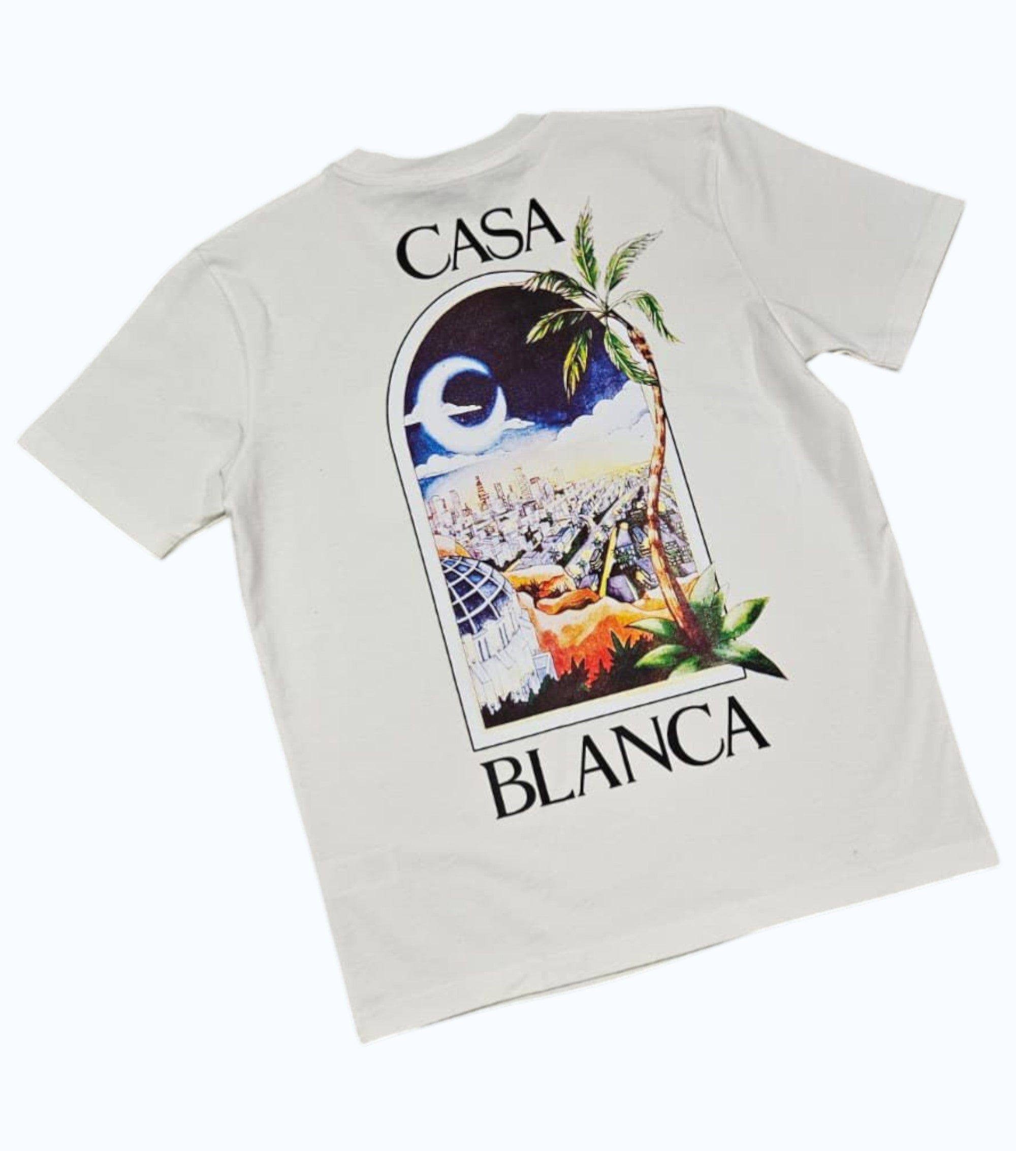CASABLANCA SKYLINE T-SHIRT “WHITE”