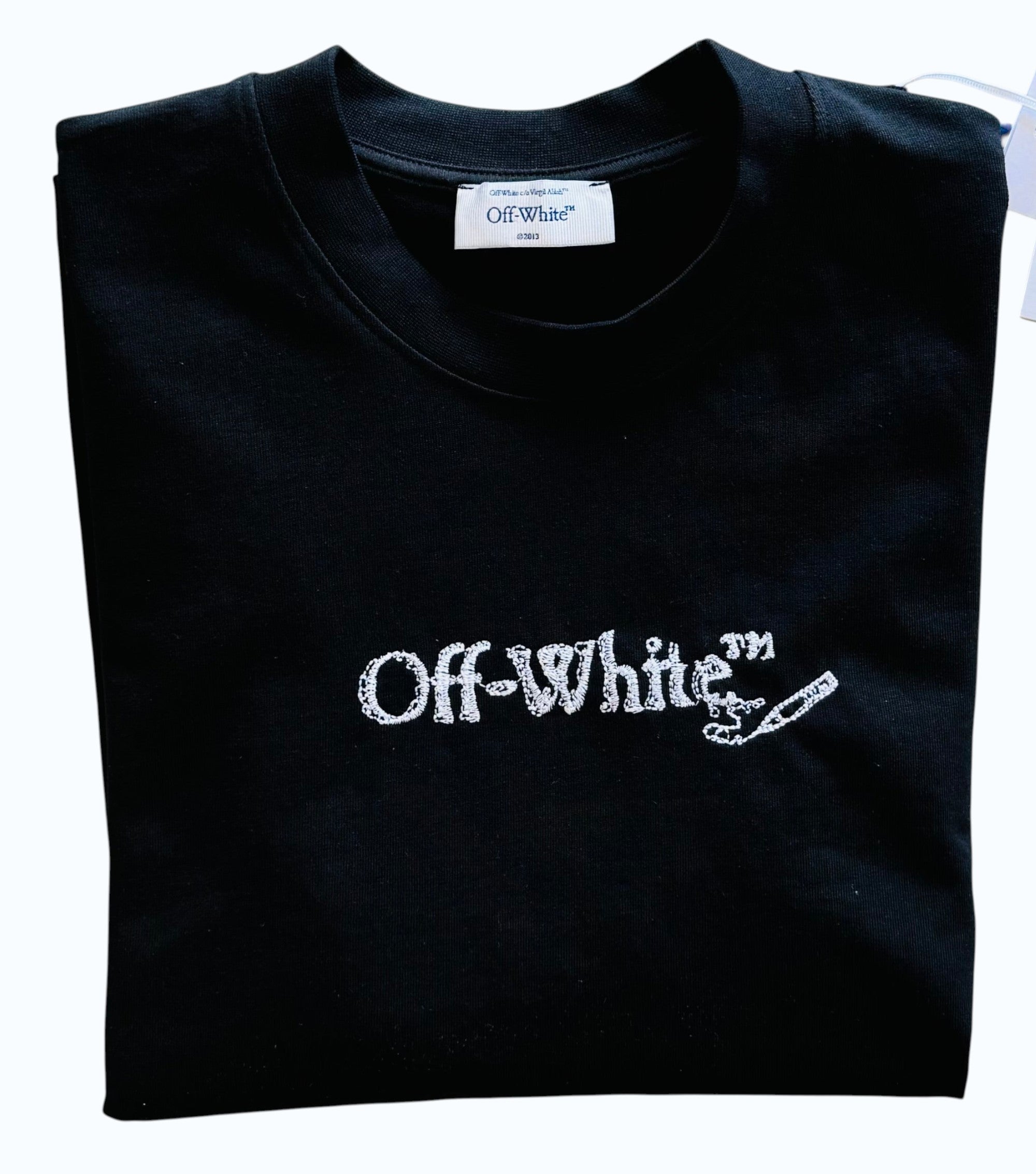 OFF-WHITE SCRIBBLE ARROW SKATE LOGO T-SHIRT "BLACK"