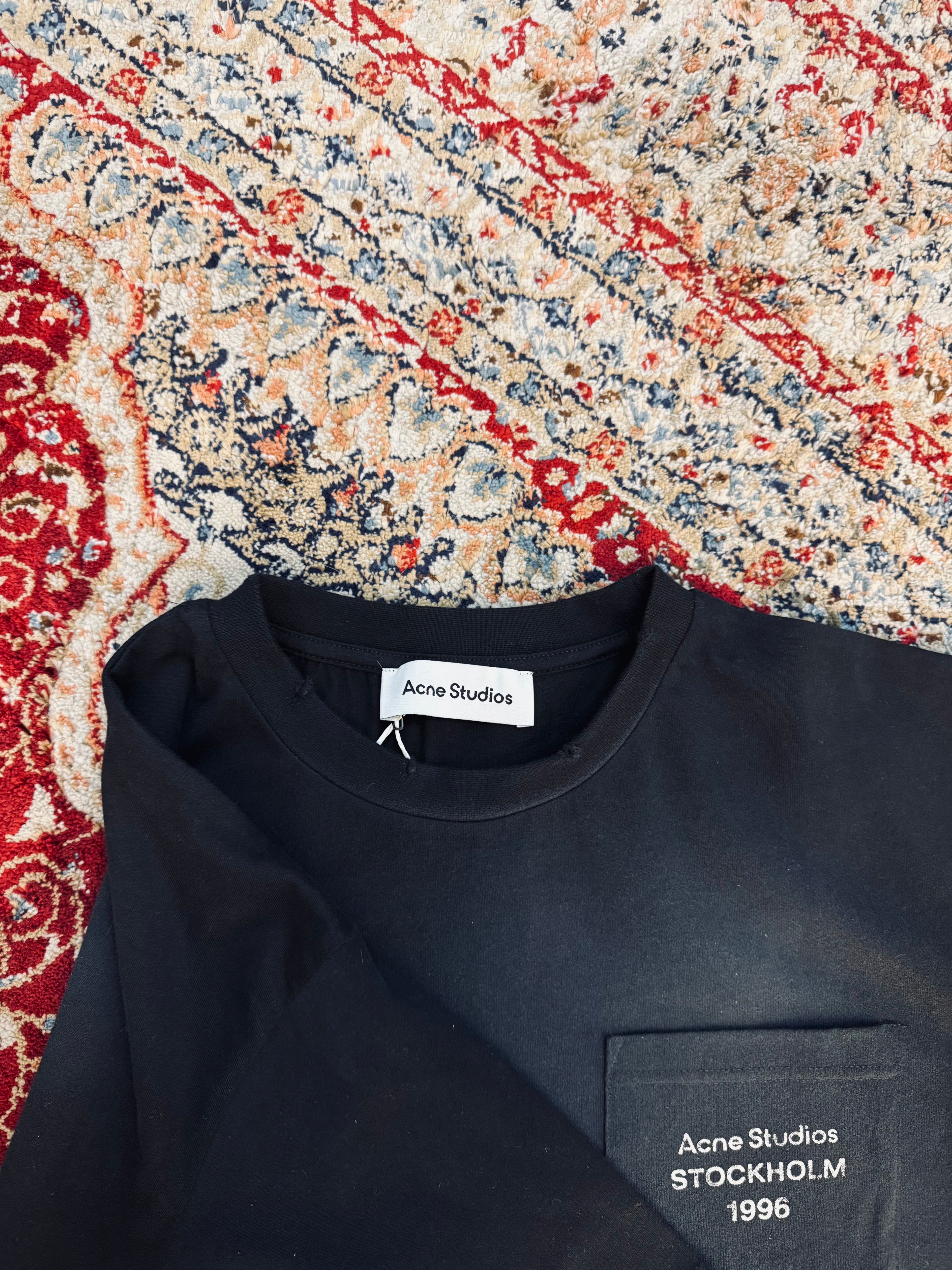 ACNE STUDIO WASHED POCKET T-SHIRT “BLACK”