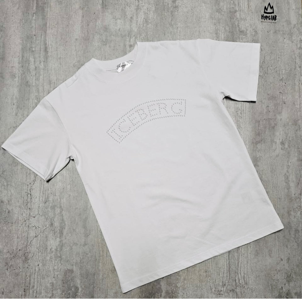 ICEBERG STUDDED LOGO T-SHIRT “WHITE”