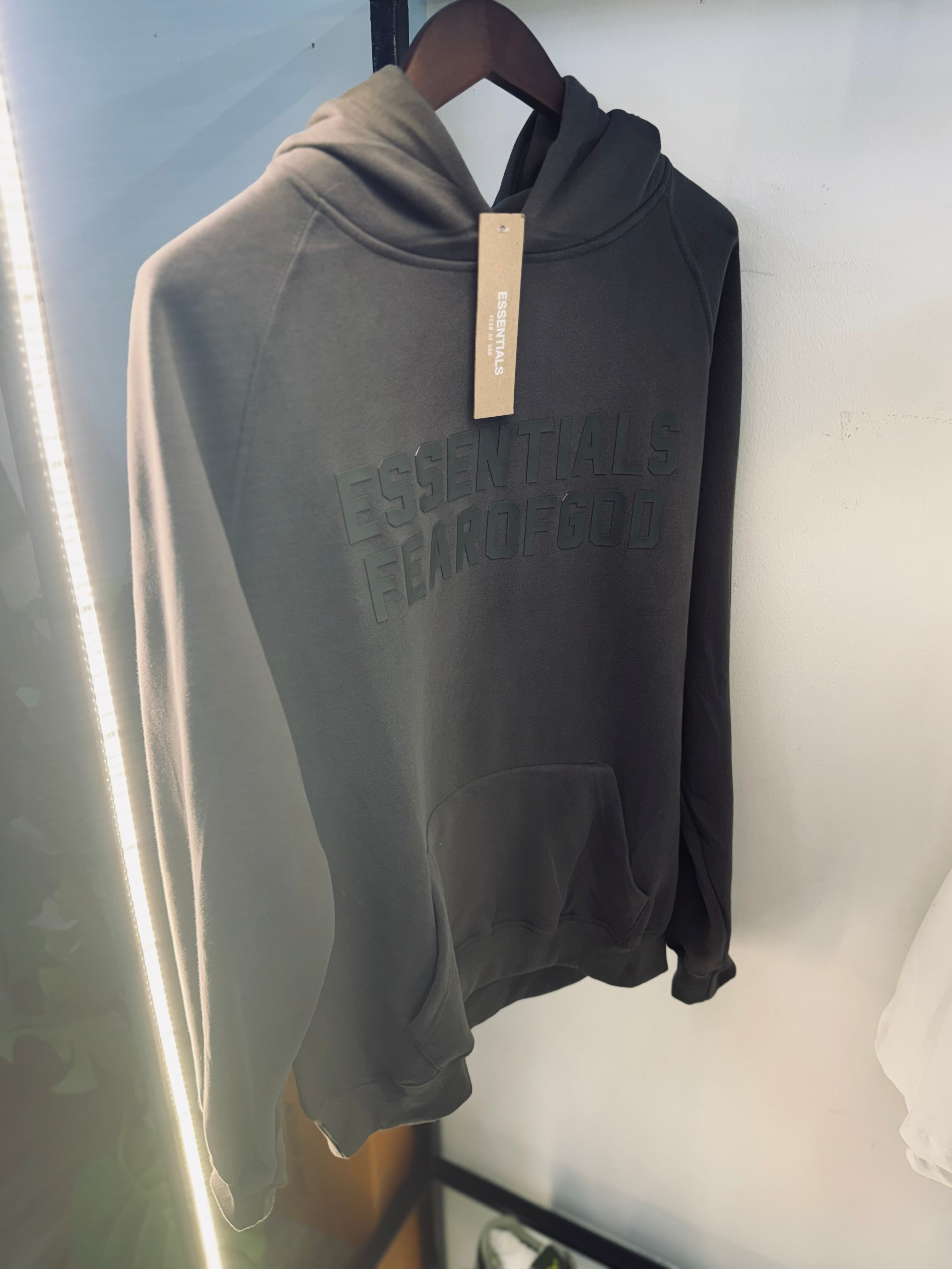 ESSENTIALS FEAR OF GOD HOODIE "GREY"