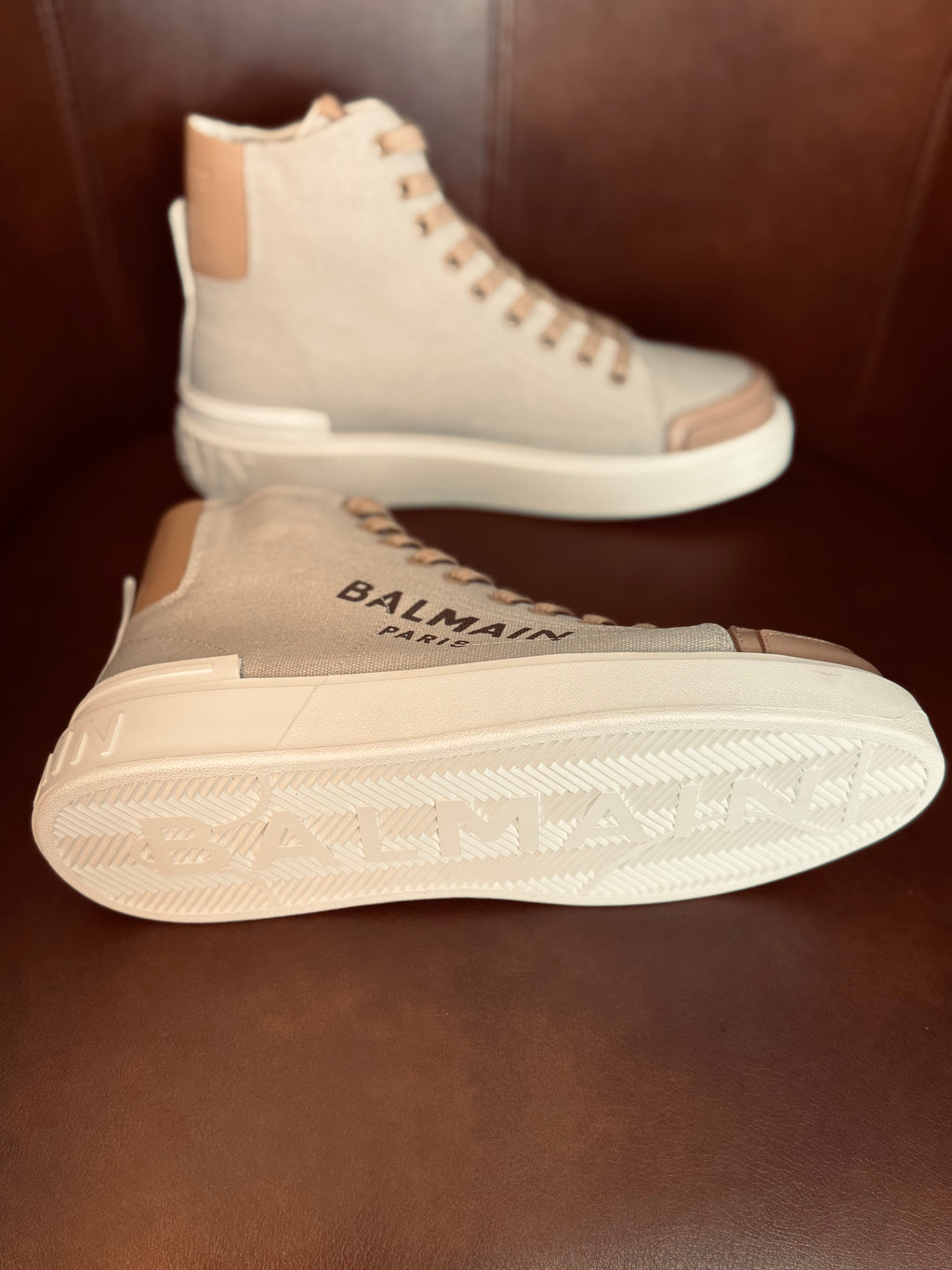 BALMAIN HIGH-TOP WINTER BOOT "BROWN"