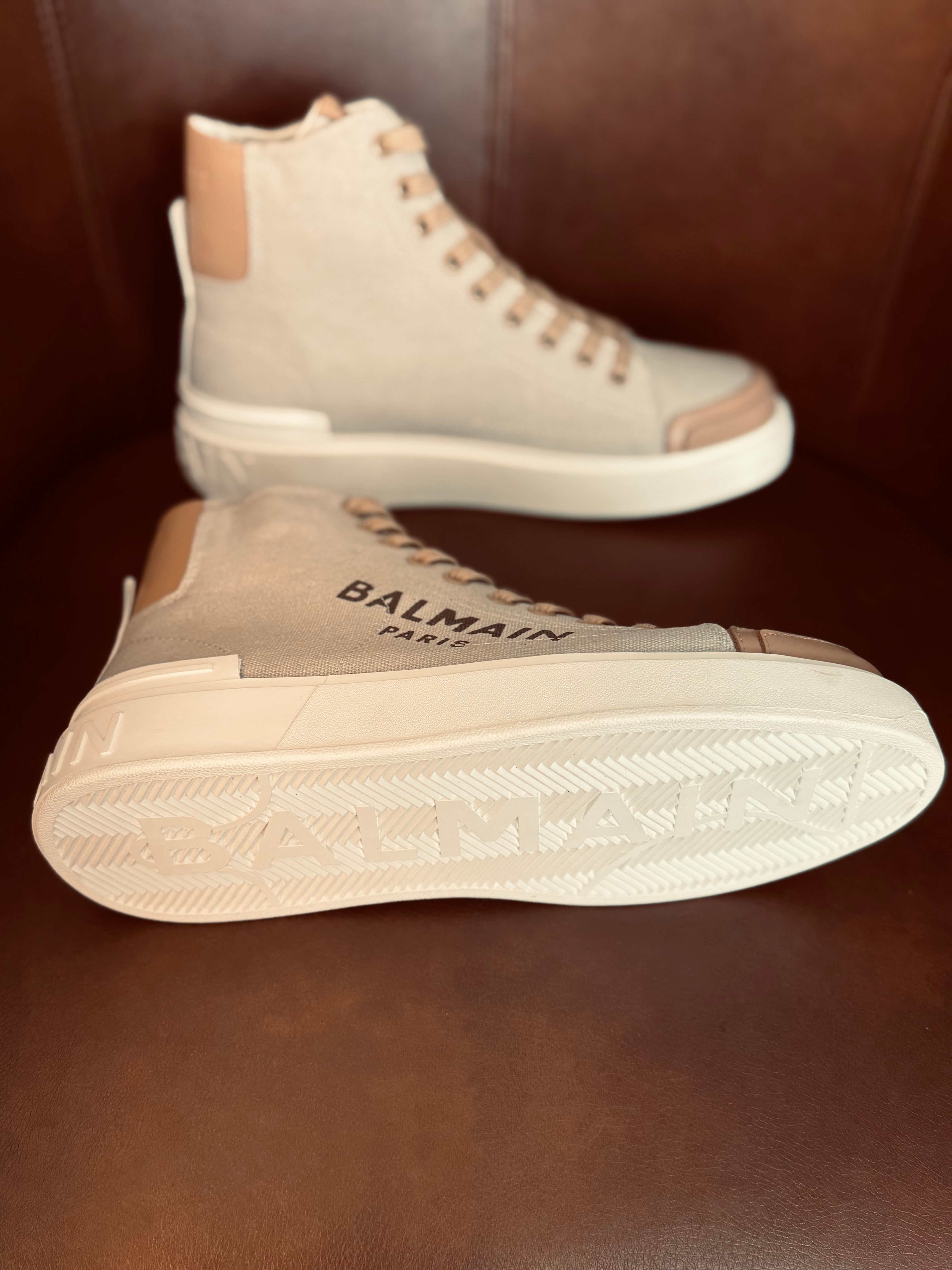 BALMAIN HIGH-TOP WINTER BOOT "BROWN"