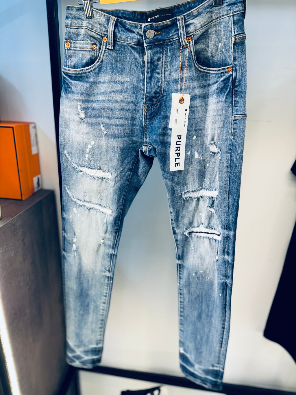 PURPLE BRAND FADED JEANS