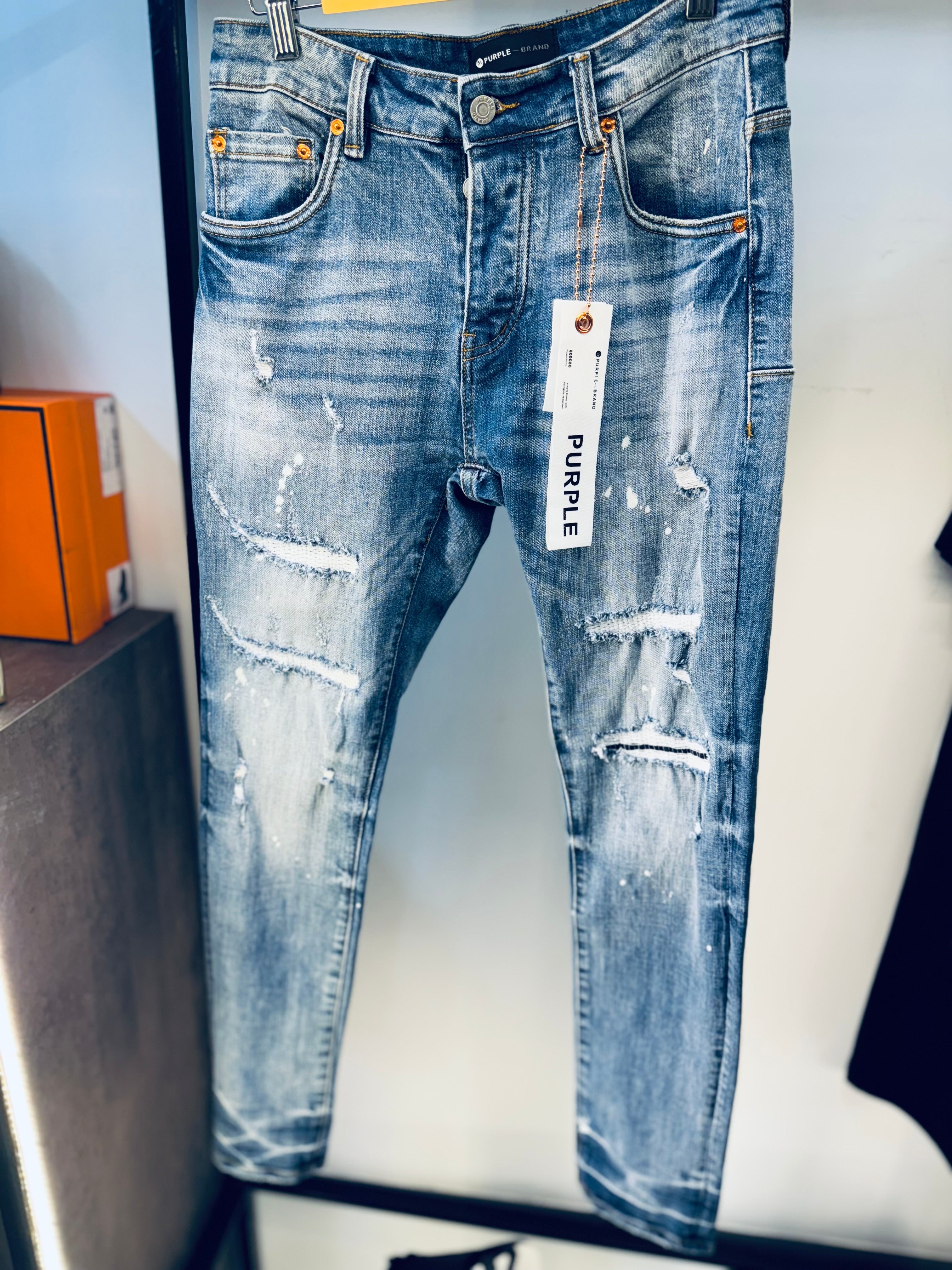 PURPLE BRAND FADED JEANS