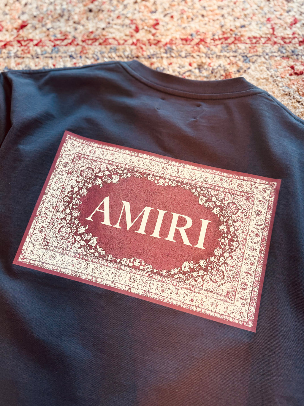 AMIRI RUG T-SHIRT "CHARCOAL"