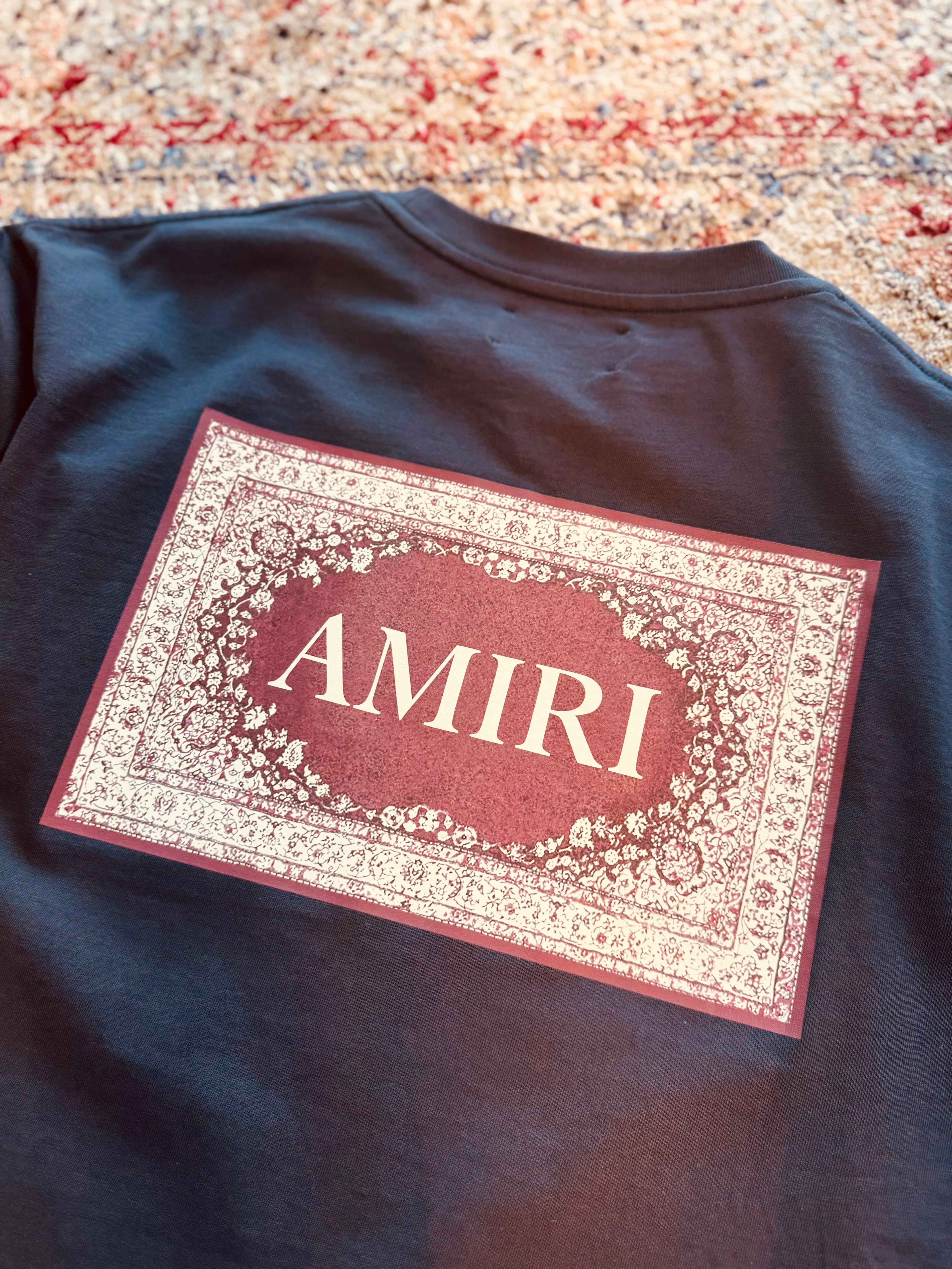 AMIRI RUG T-SHIRT "CHARCOAL"