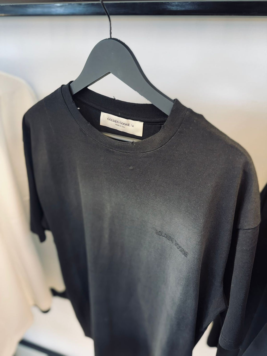 GOLDEN GOOSE FADED T-SHIRT “BLACK”