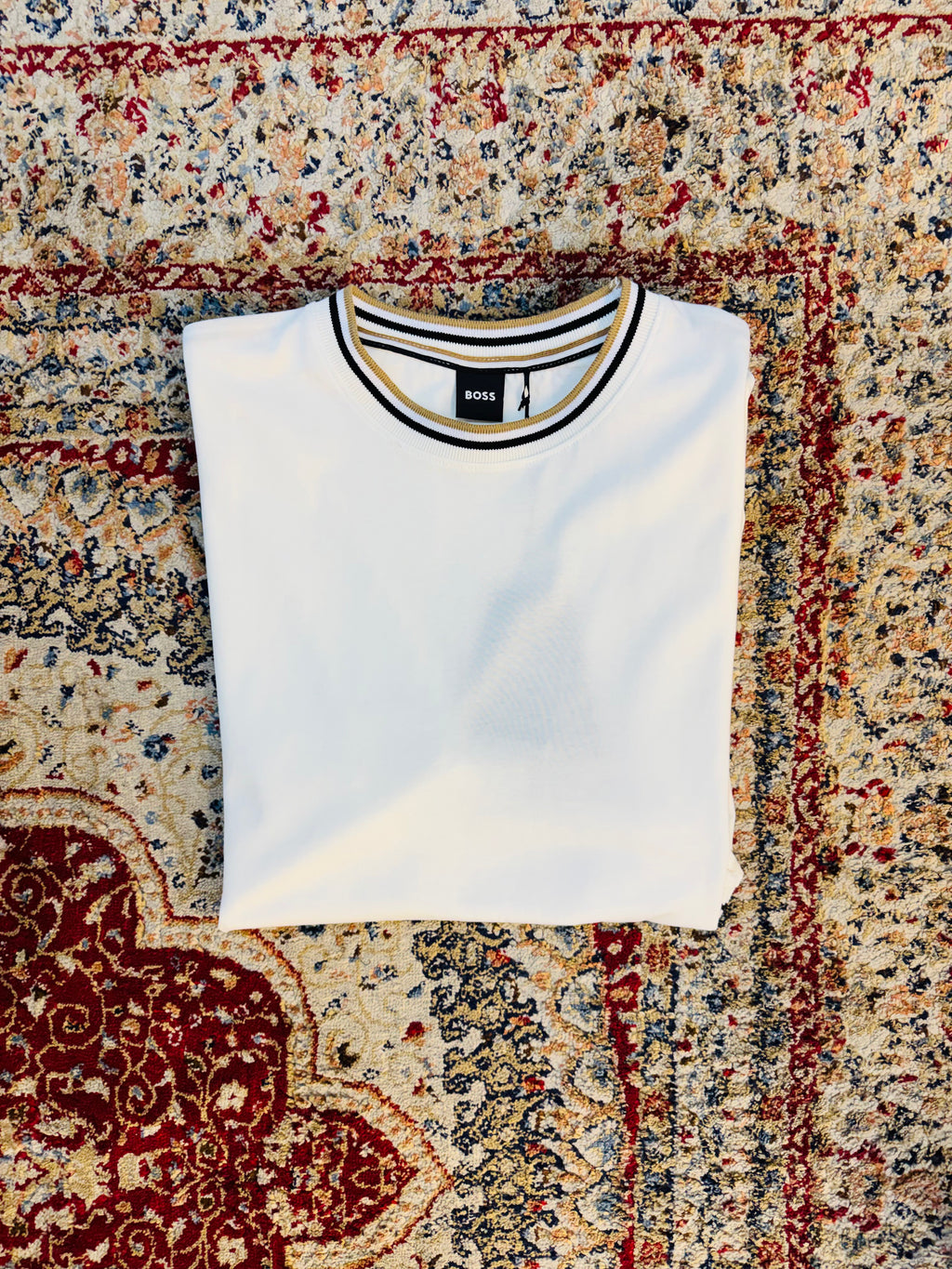 BOSS NO BRANDING T-SHIRT “CREAM-WHITE”