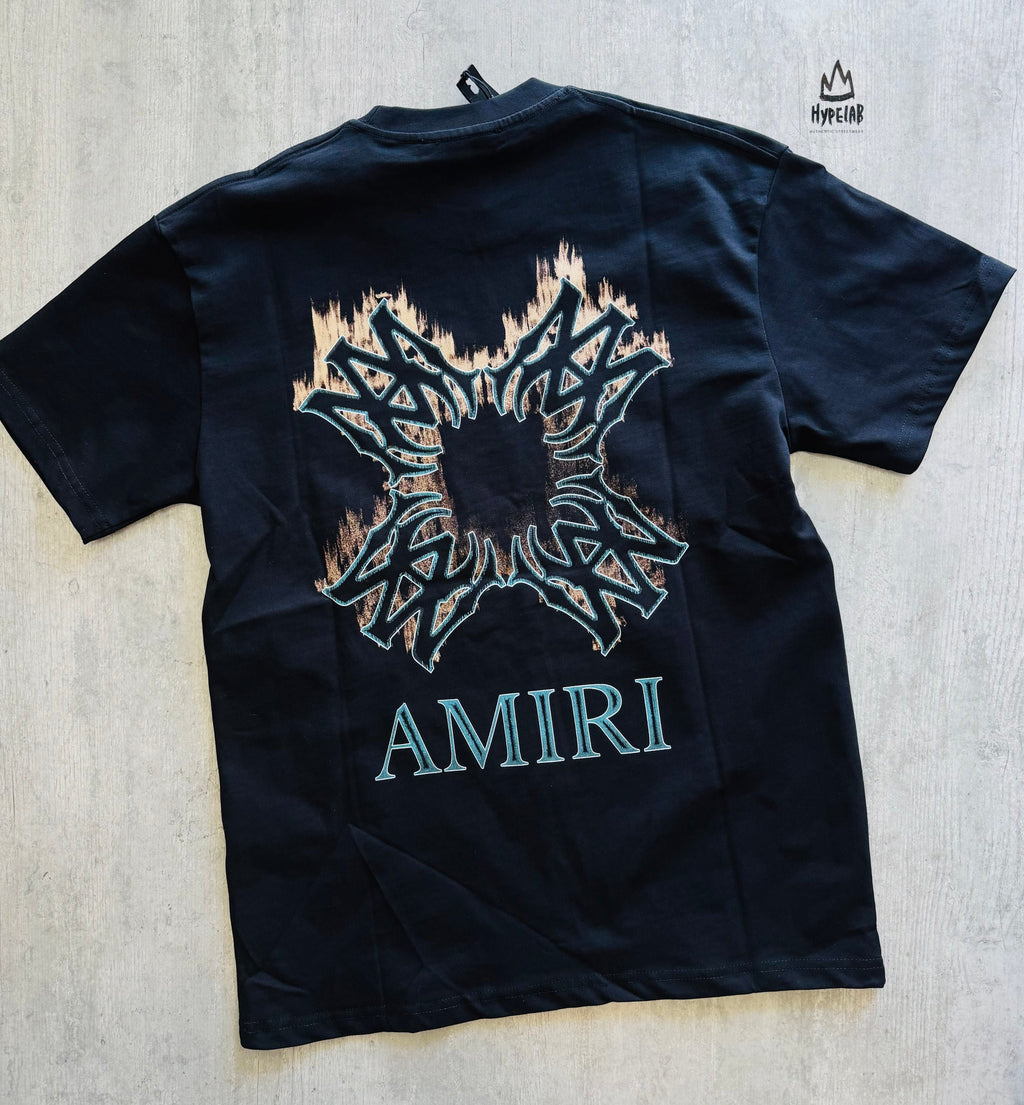 AMIRI QUAD-FLAMES OVERSIZED T-SHIRT "BLACK"