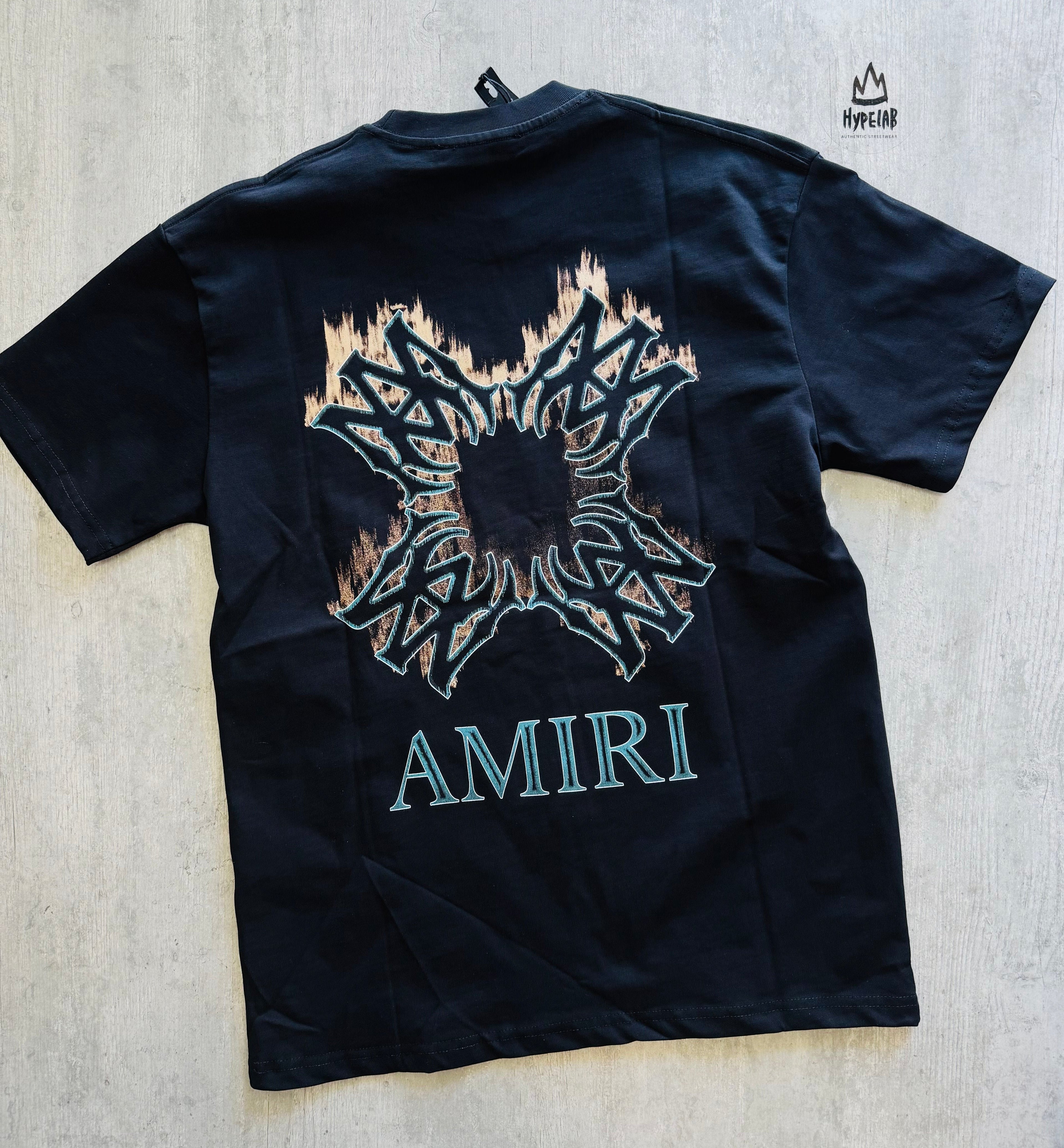 AMIRI QUAD-FLAMES OVERSIZED T-SHIRT "BLACK"