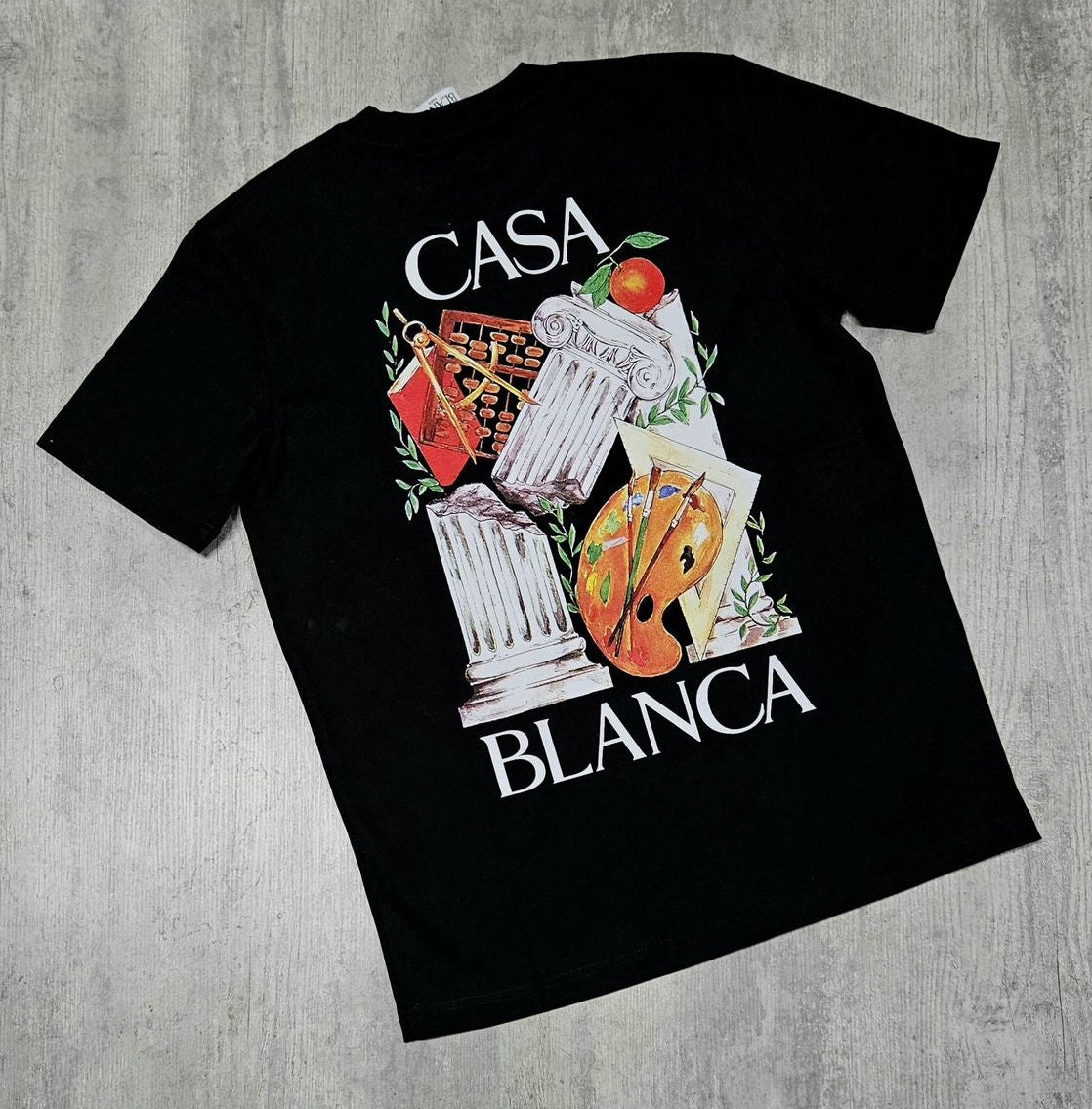 CASABLANCA PAINT T-SHIRT “BLACK”
