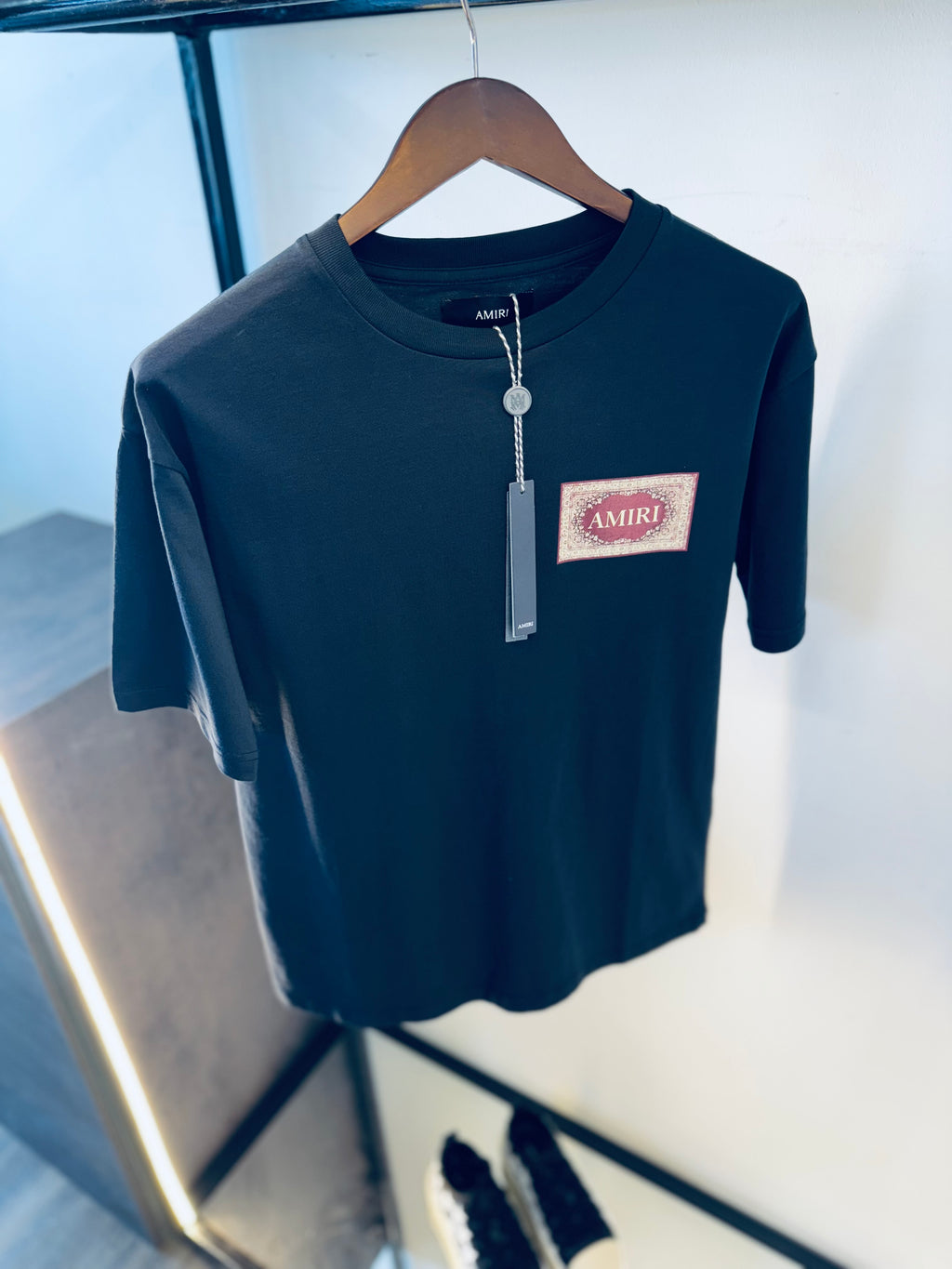 AMIRI RUG T-SHIRT "CHARCOAL"