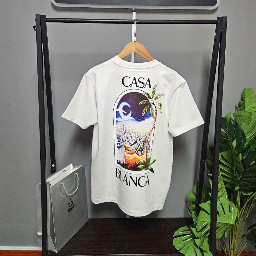 CASABLANCA SKYLINE T-SHIRT “WHITE”