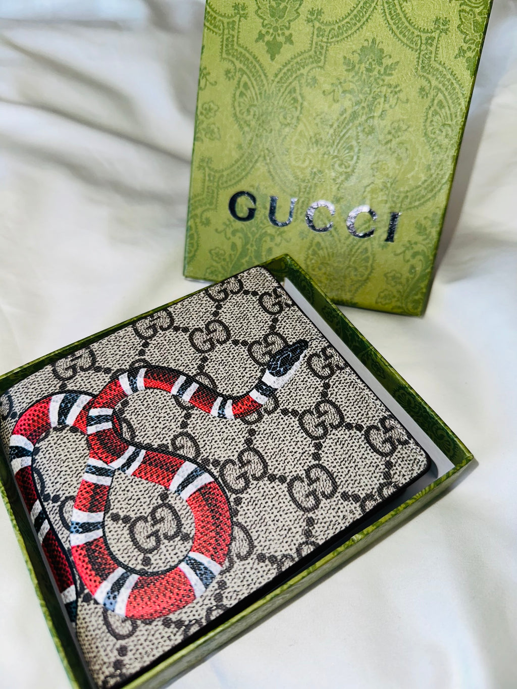 GUCCI SNAKE WALLET "BROWN"