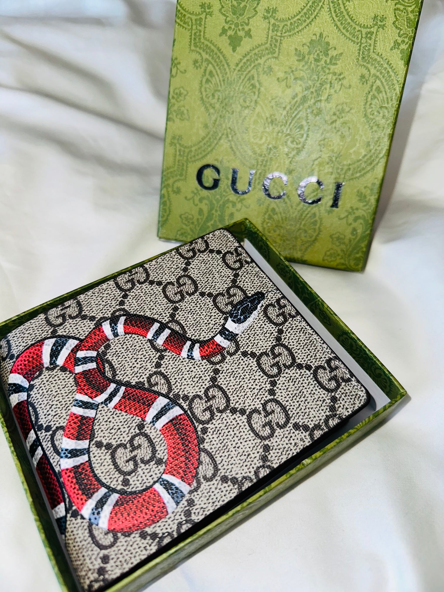 GUCCI SNAKE WALLET "BROWN"
