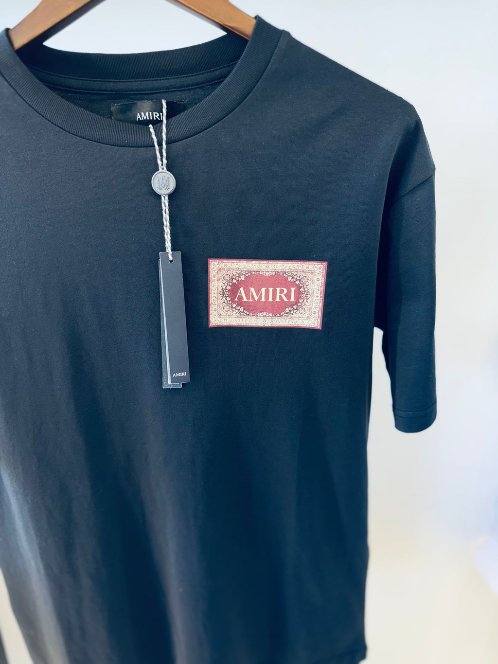 AMIRI RUG T-SHIRT "CHARCOAL"