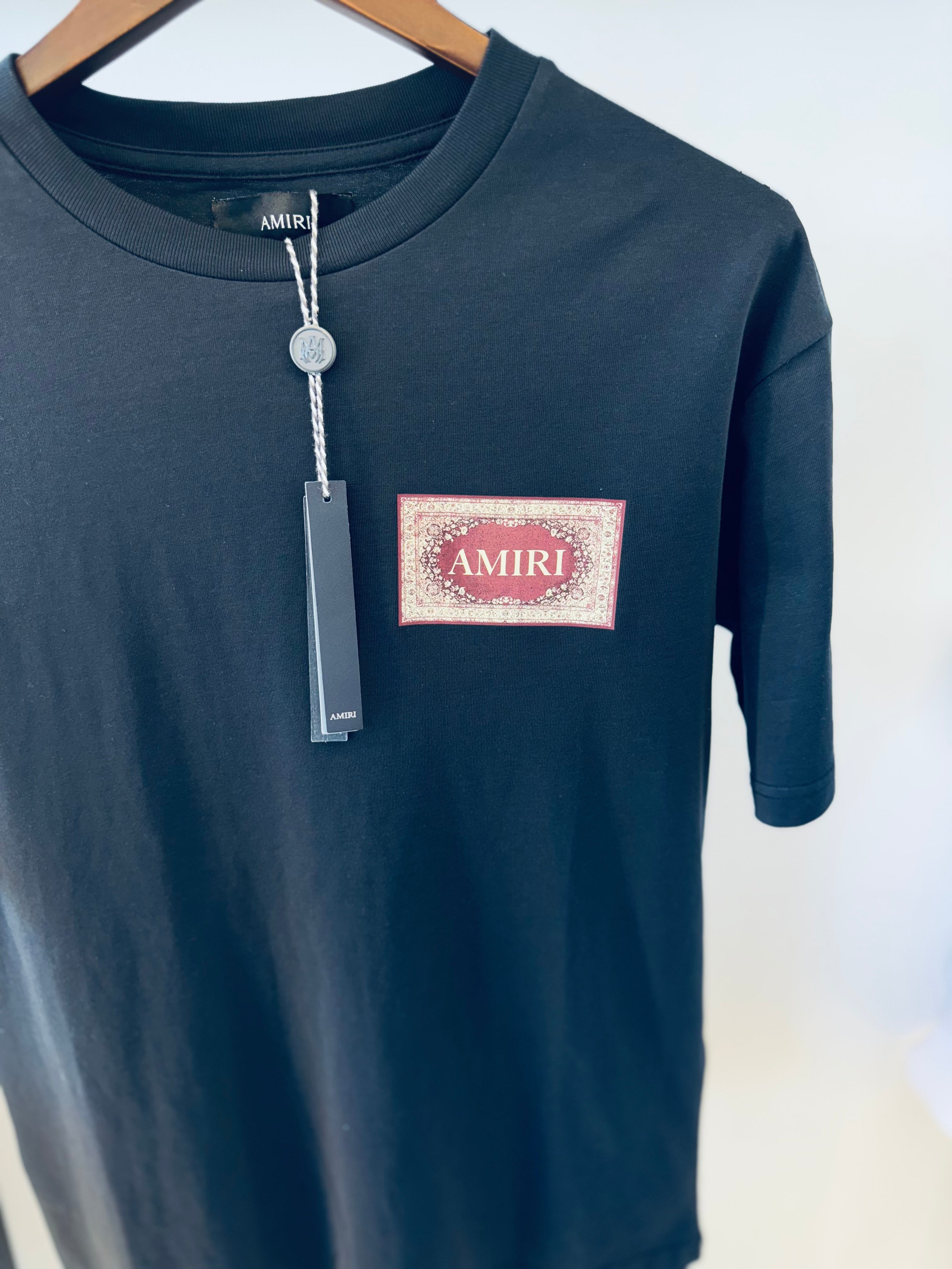 AMIRI RUG T-SHIRT "CHARCOAL"
