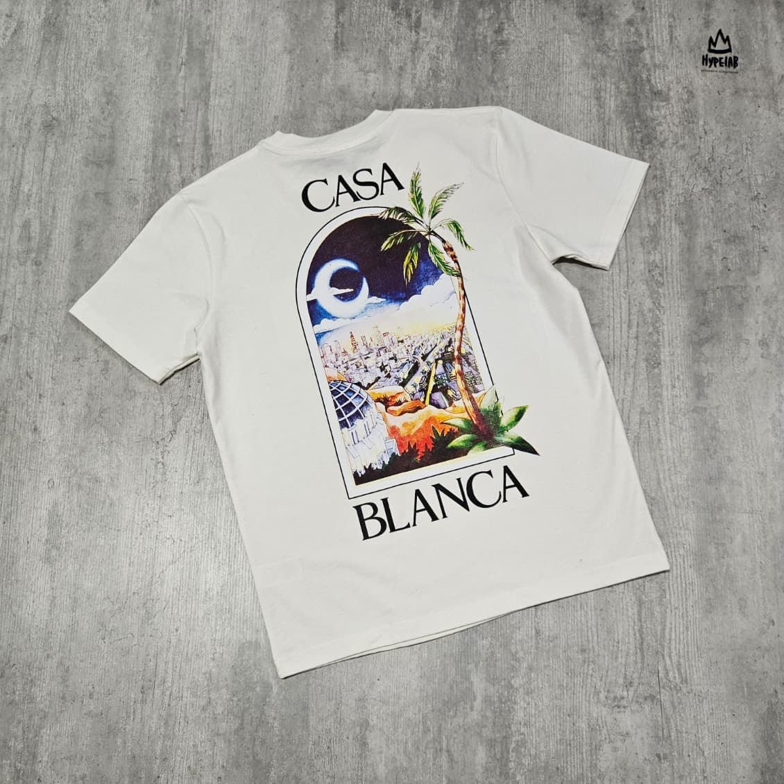 CASABLANCA SKYLINE T-SHIRT “WHITE”