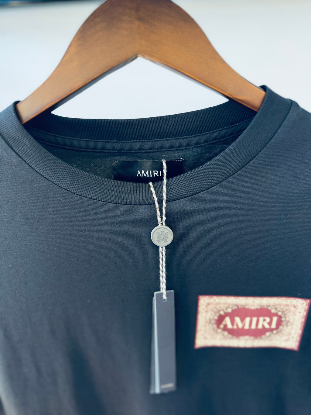AMIRI RUG T-SHIRT "CHARCOAL"