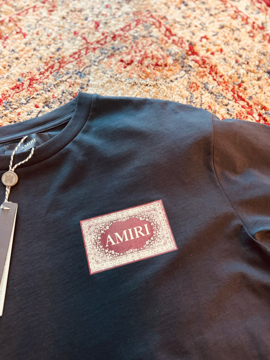 AMIRI RUG T-SHIRT "CHARCOAL"