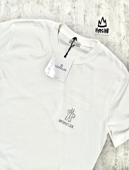 MONCLER POCKET LOGO T-SHIRT “WHITE”