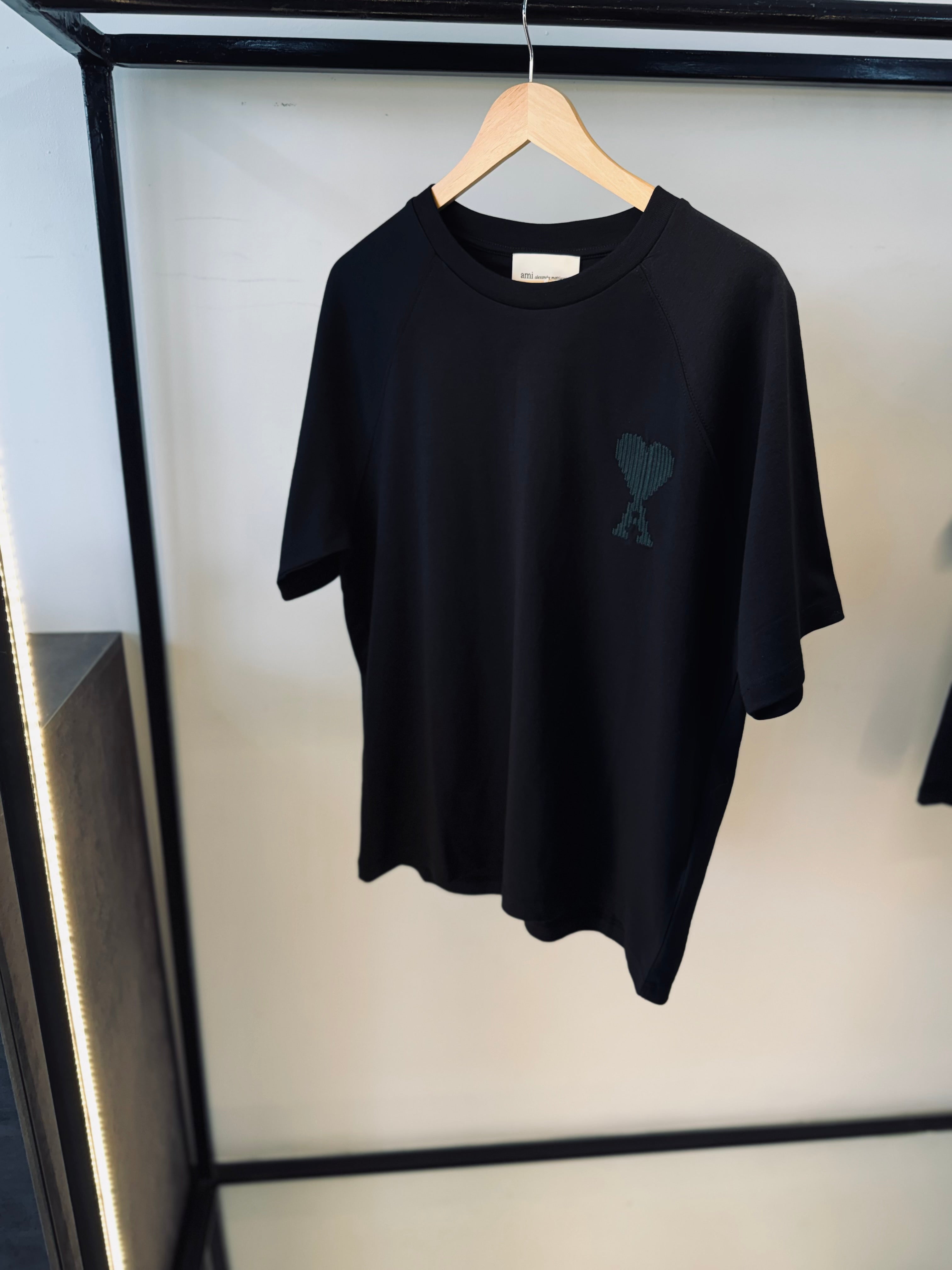 AMI PARIS OVERSIZED T-SHIRT "BLACK"