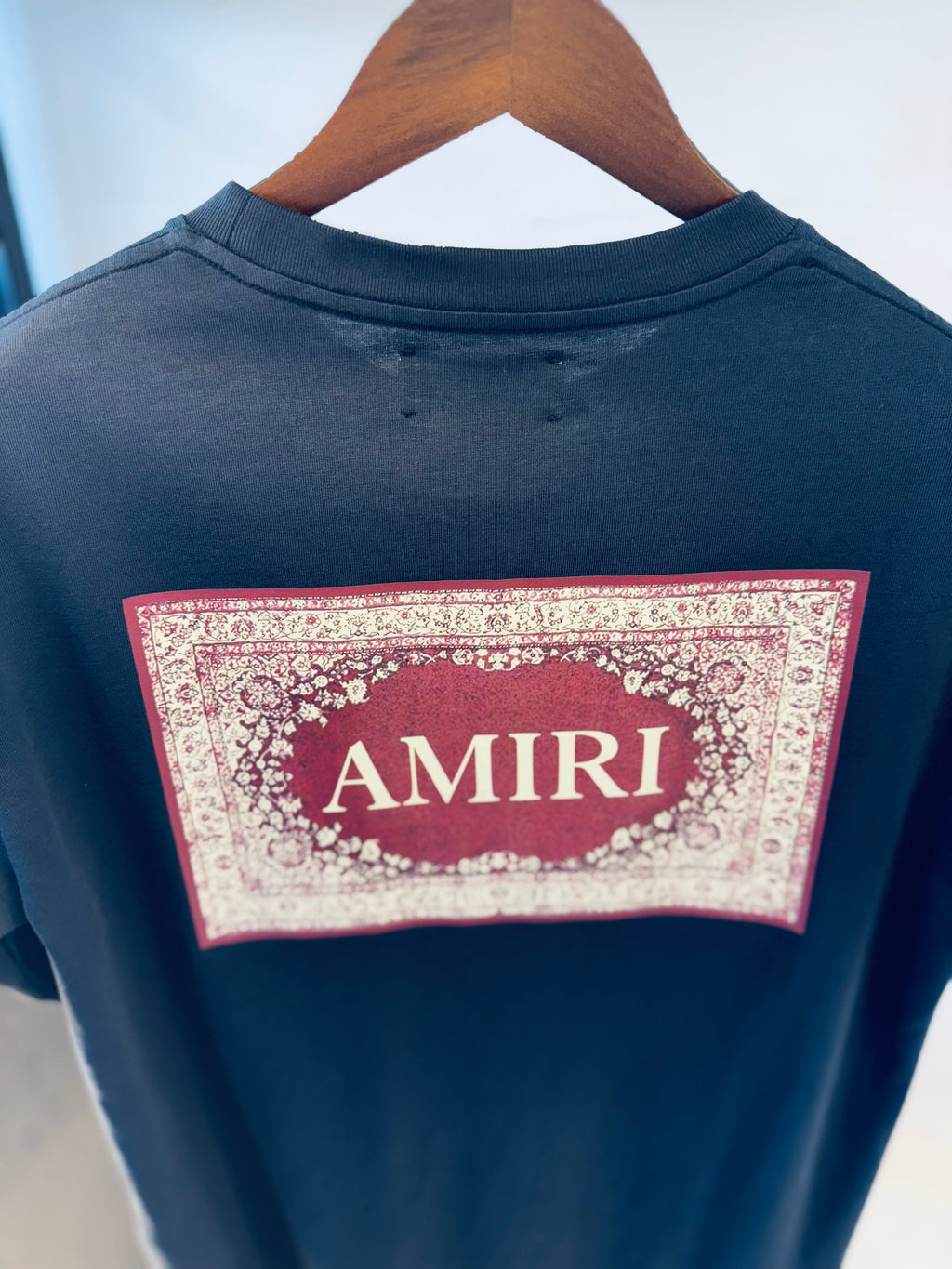 AMIRI RUG T-SHIRT "CHARCOAL"