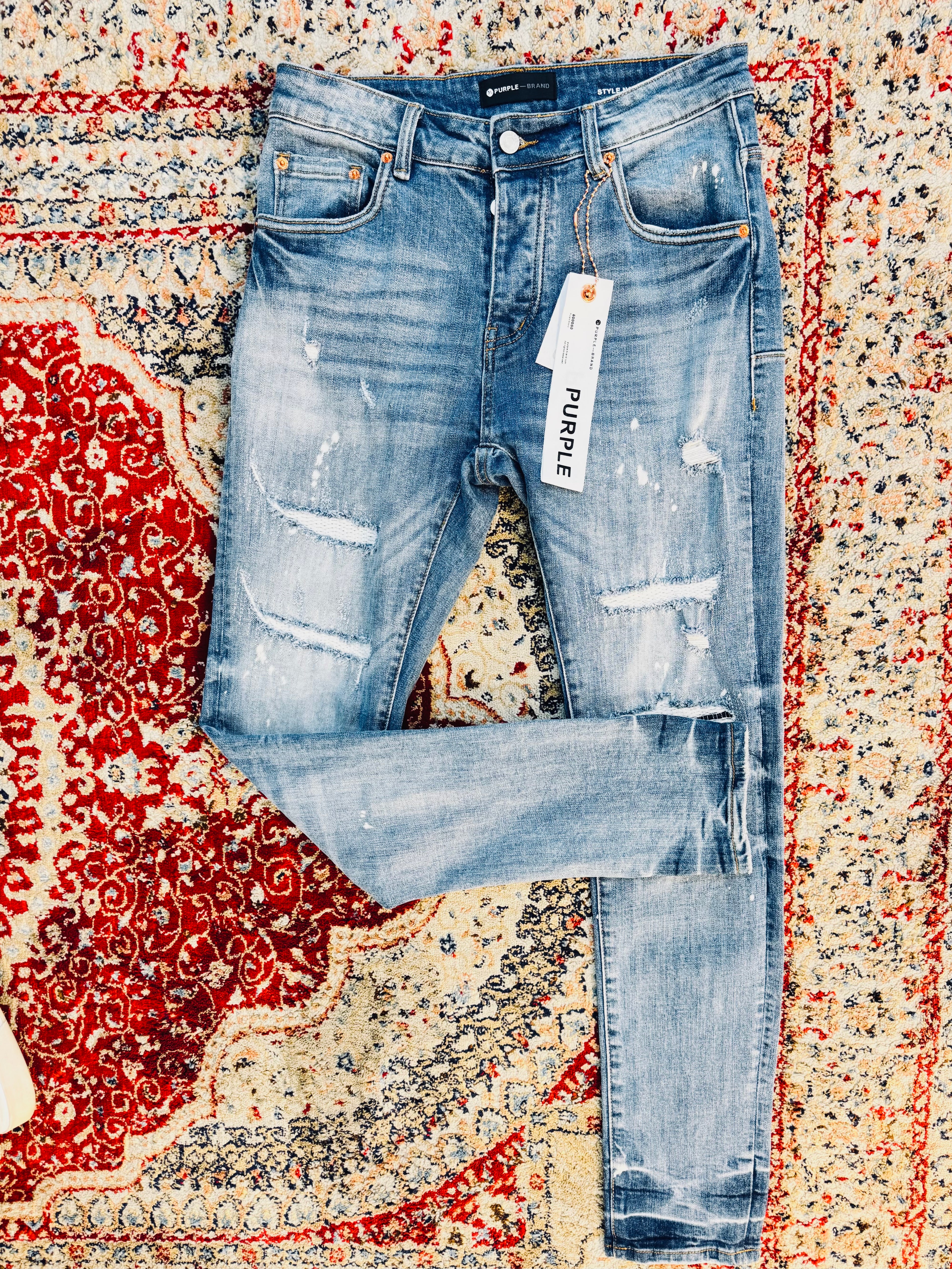 PURPLE BRAND FADED JEANS