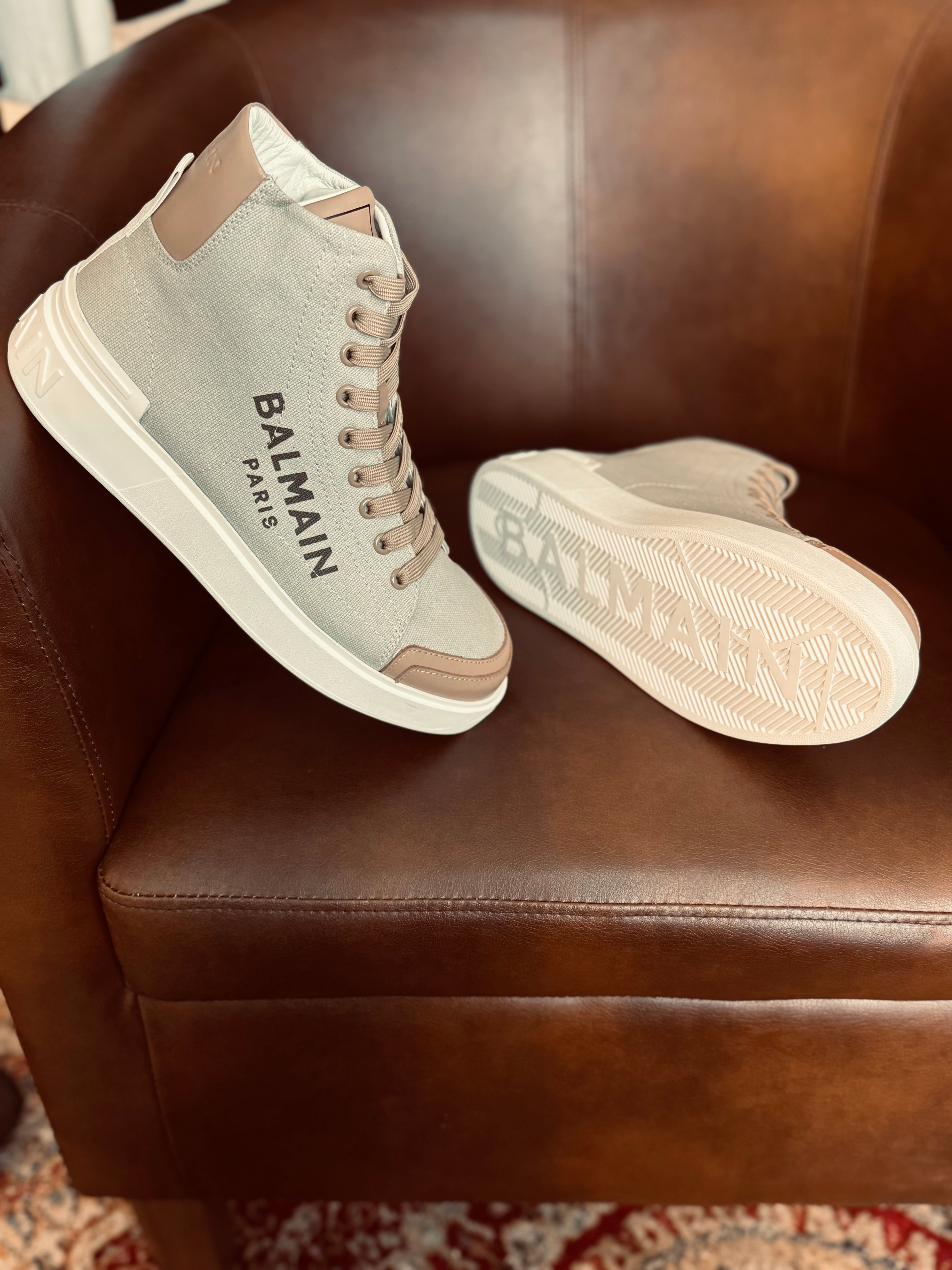 BALMAIN HIGH-TOP WINTER BOOT "BROWN"