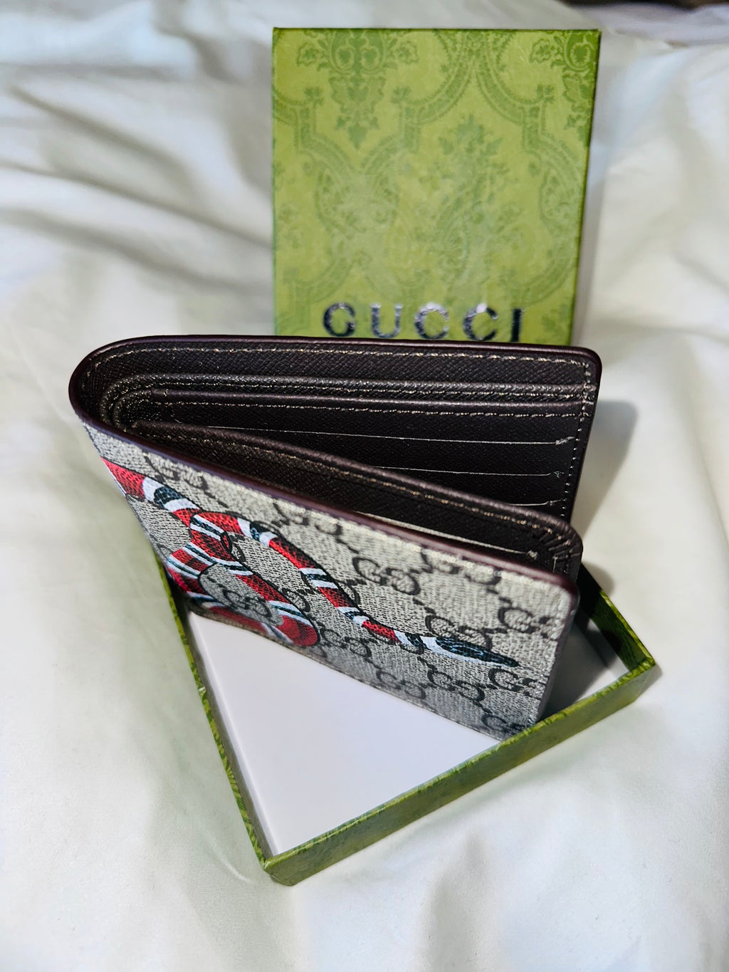 GUCCI SNAKE WALLET "BROWN"