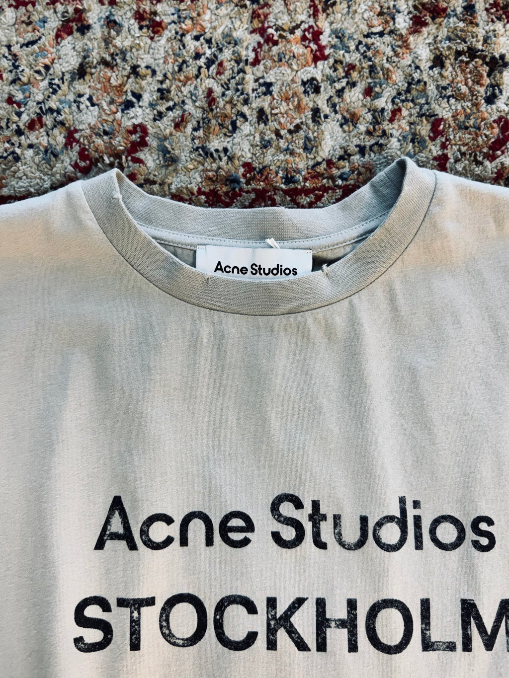 ACNE STUDIOS WASHED T-SHIRT “LIGHT BROWN”