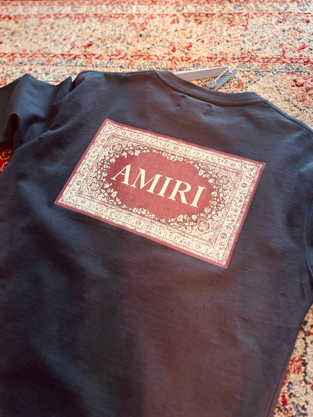AMIRI RUG T-SHIRT "CHARCOAL"