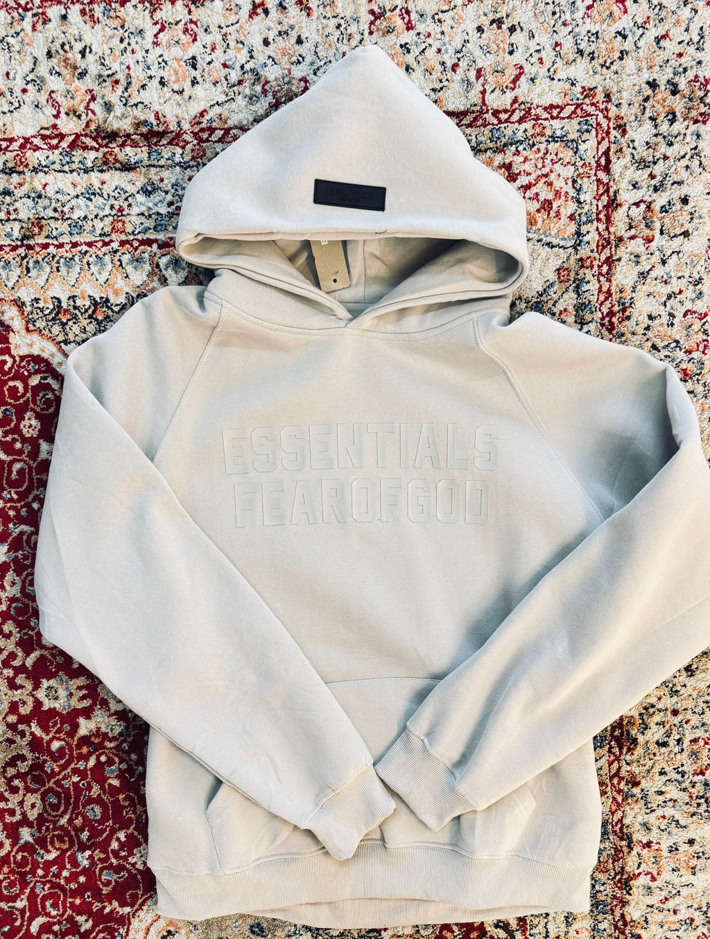 ESSENTIALS FEAR OF GOD HOODIE “LIGHT GREY”
