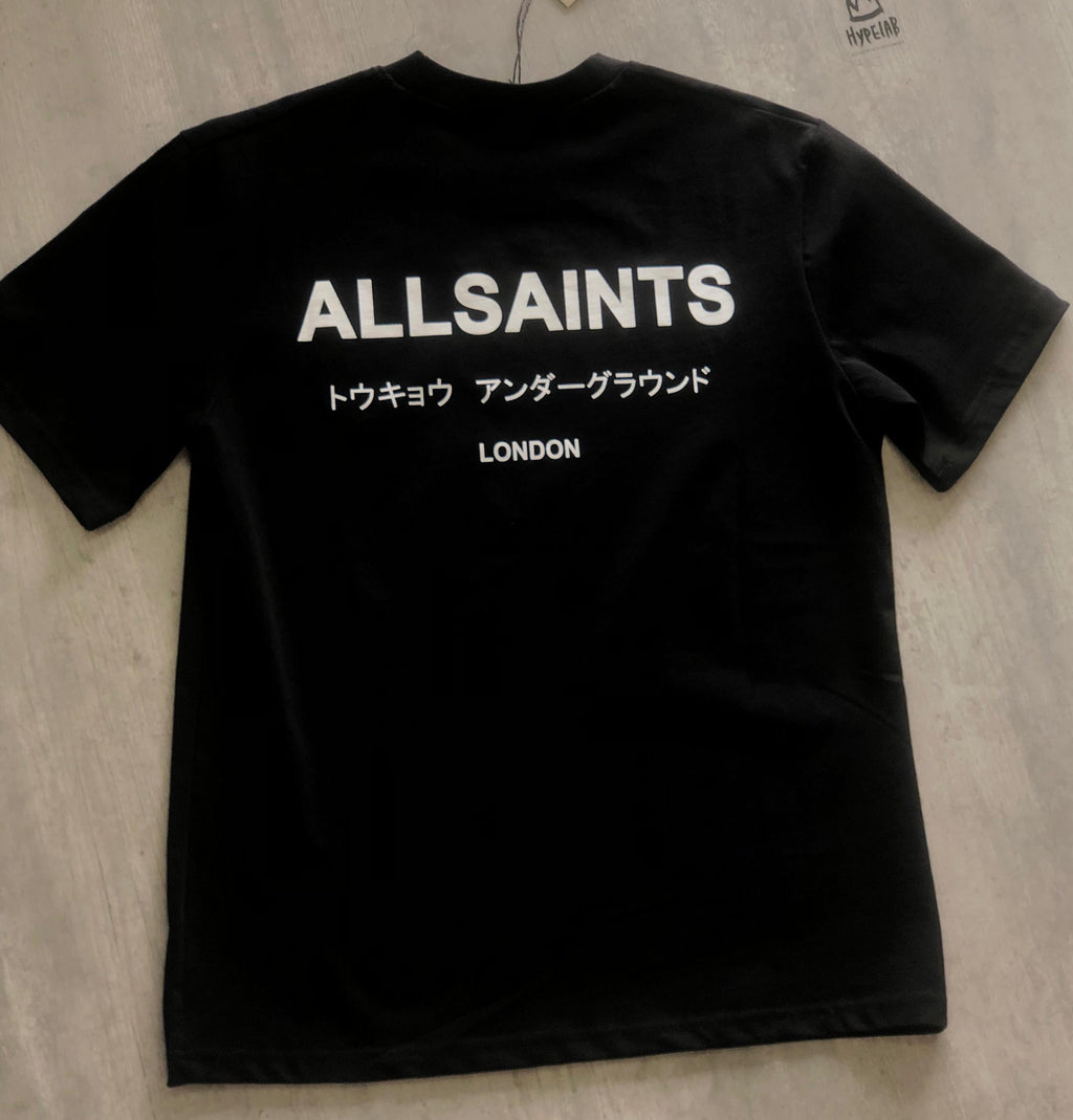 ALL SAINTS LOGO T-SHIRT “BLACK”