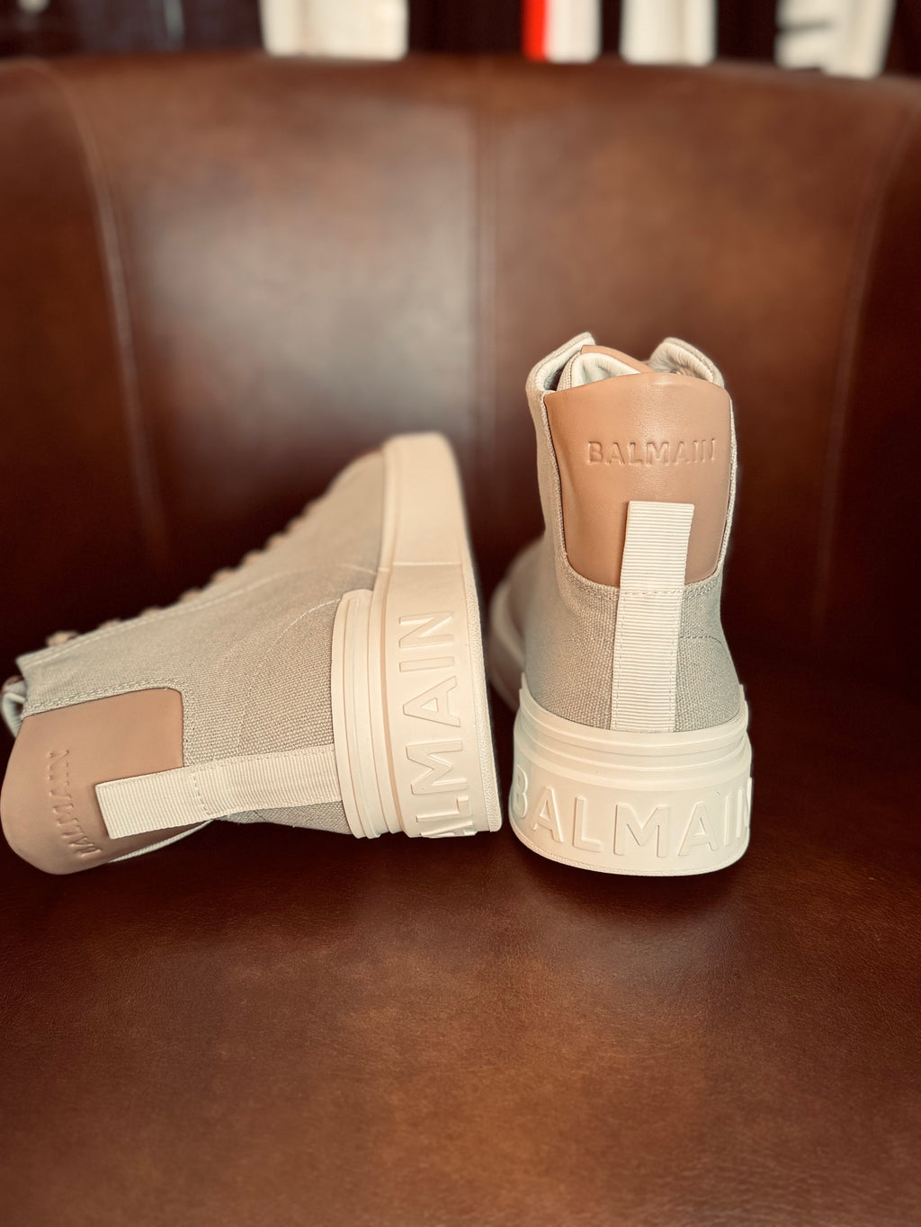 BALMAIN HIGH-TOP WINTER BOOT "BROWN"